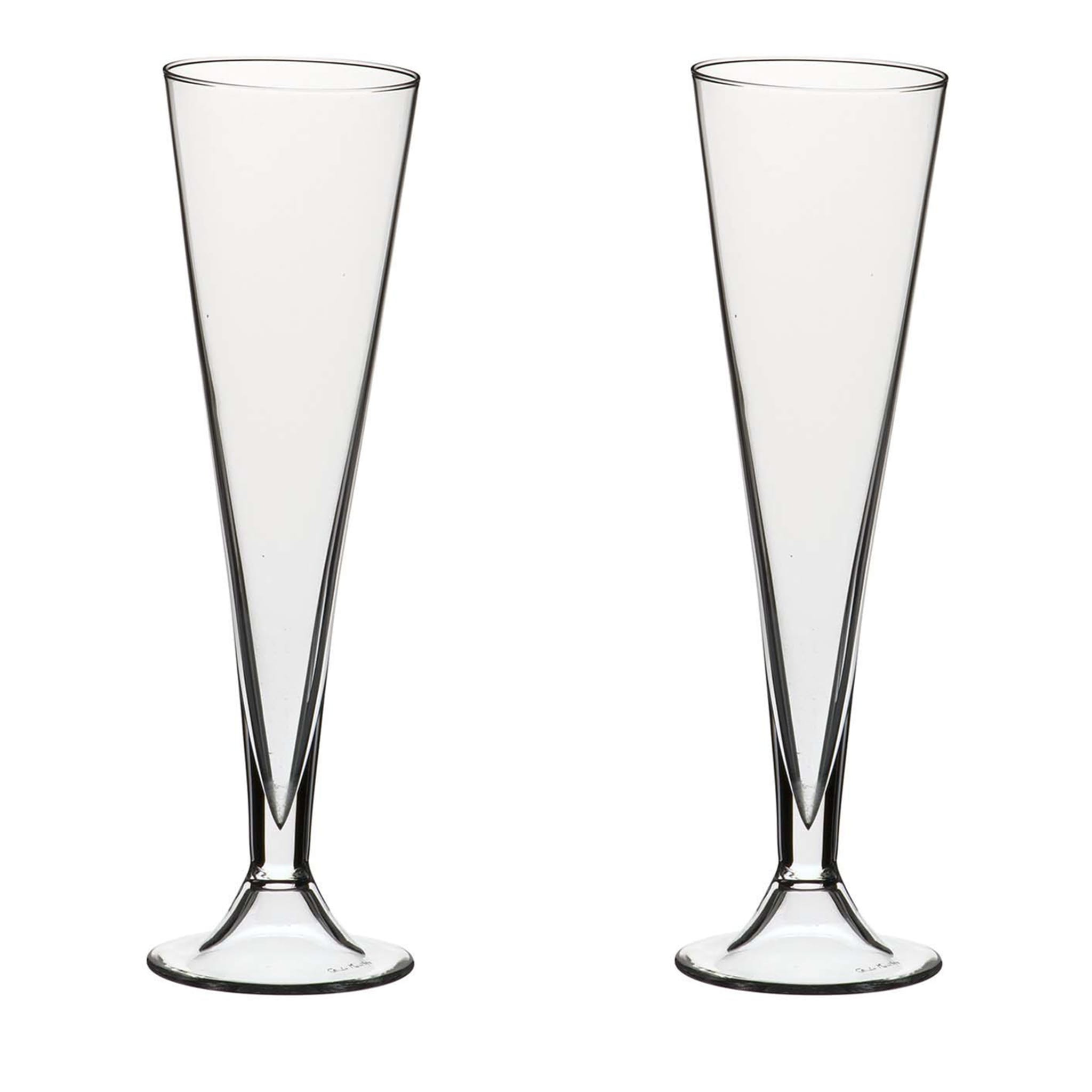 Set of 2 Oval Flutes 3 - Main view