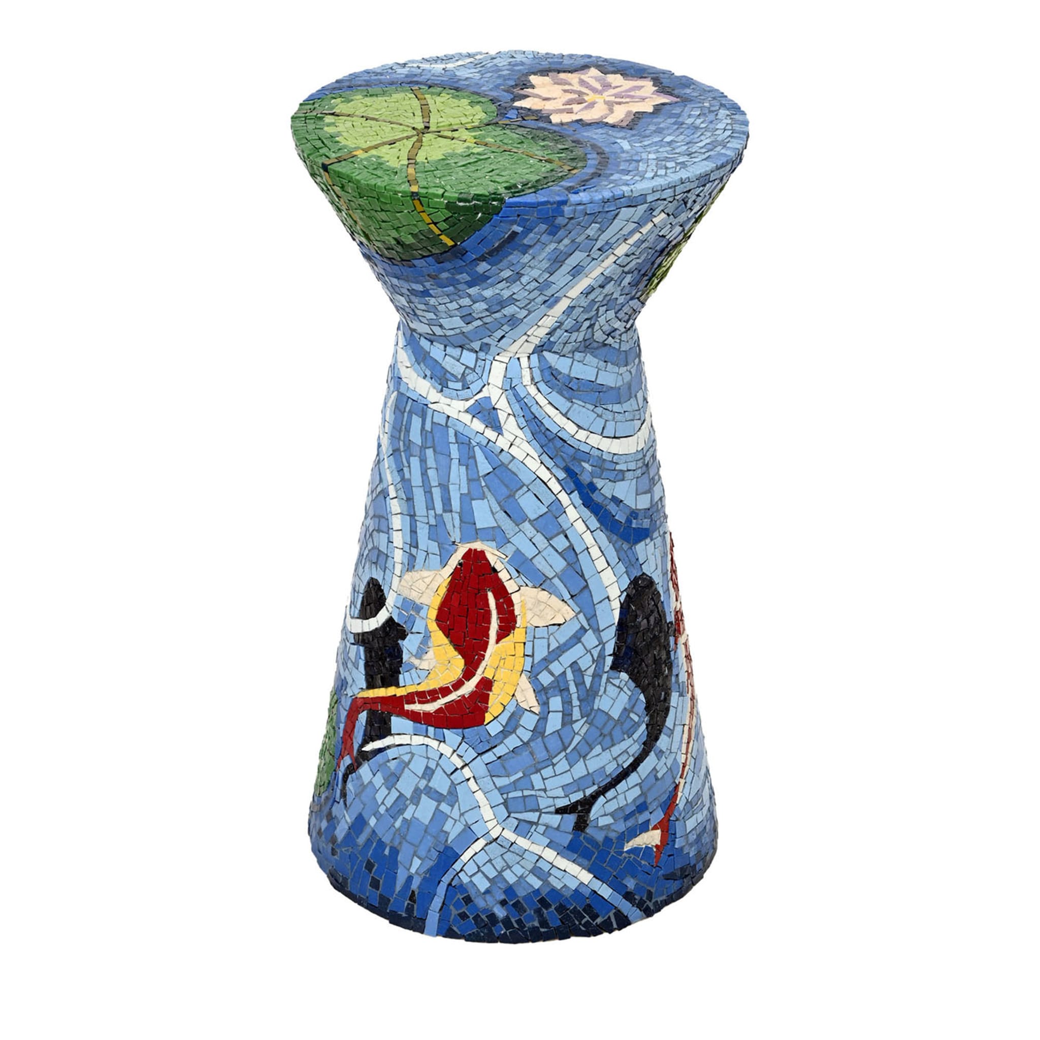 Carpe Diem Handmade Mosaic Stool By Michela Nardin - Main view