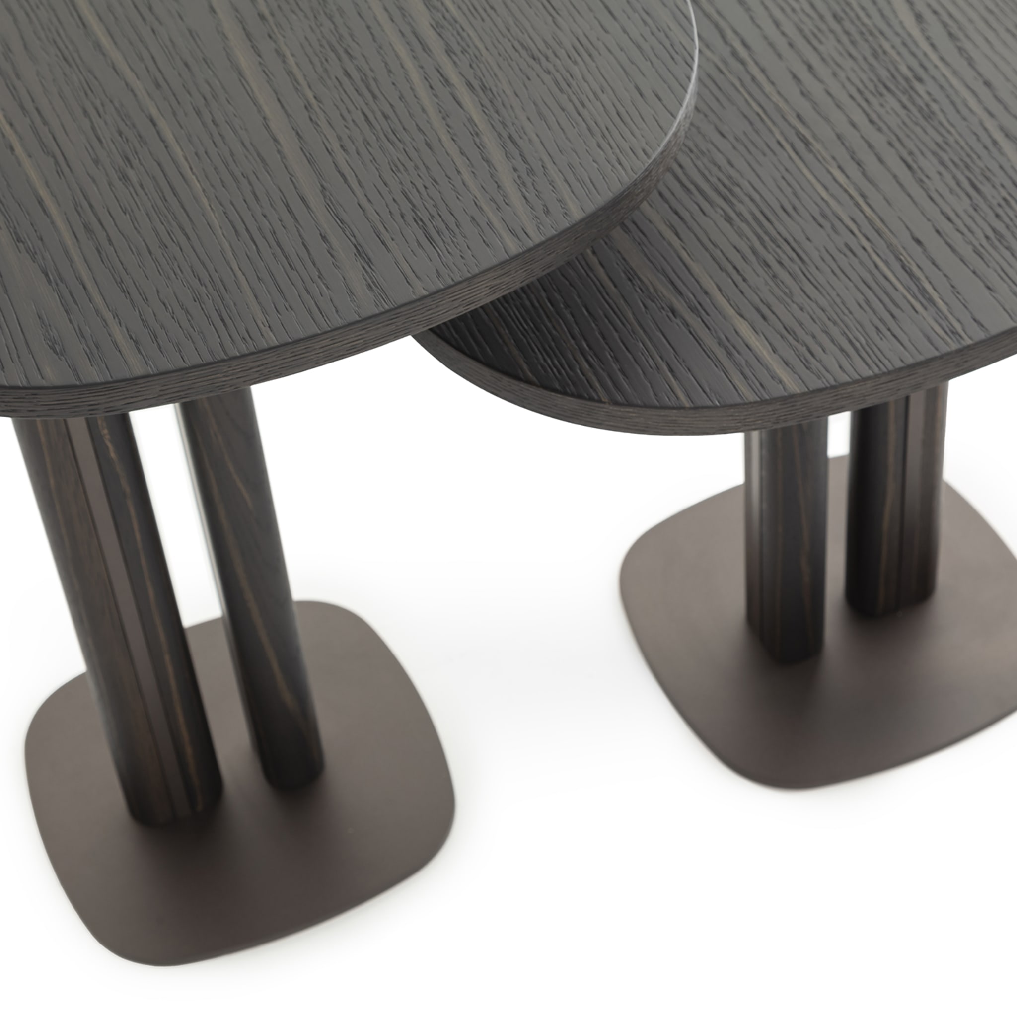 Manhattan Small Asymmetrical Burnished Side Table - Alternative view 1