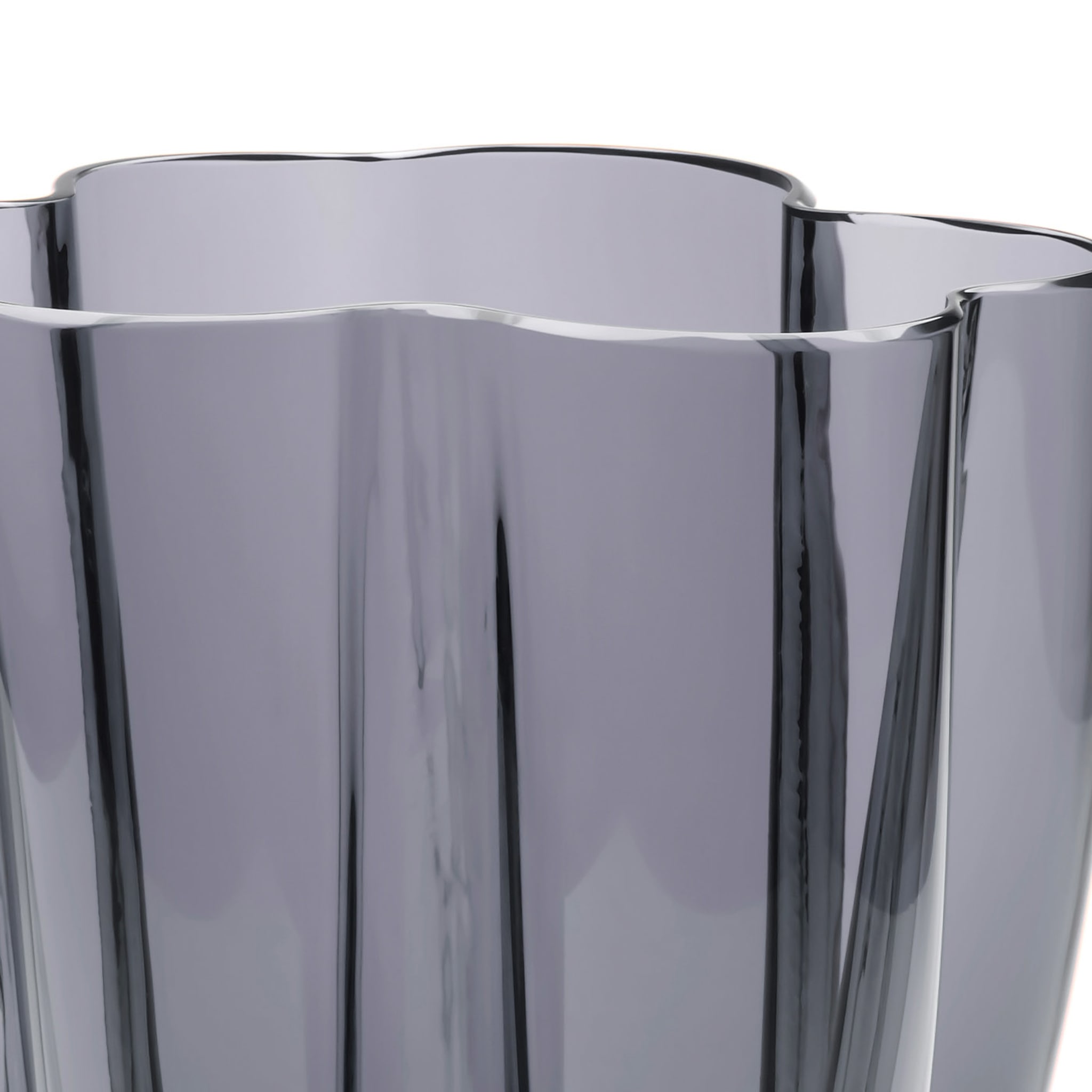 Petalo Steel Grey Small Vase - Alternative view 1