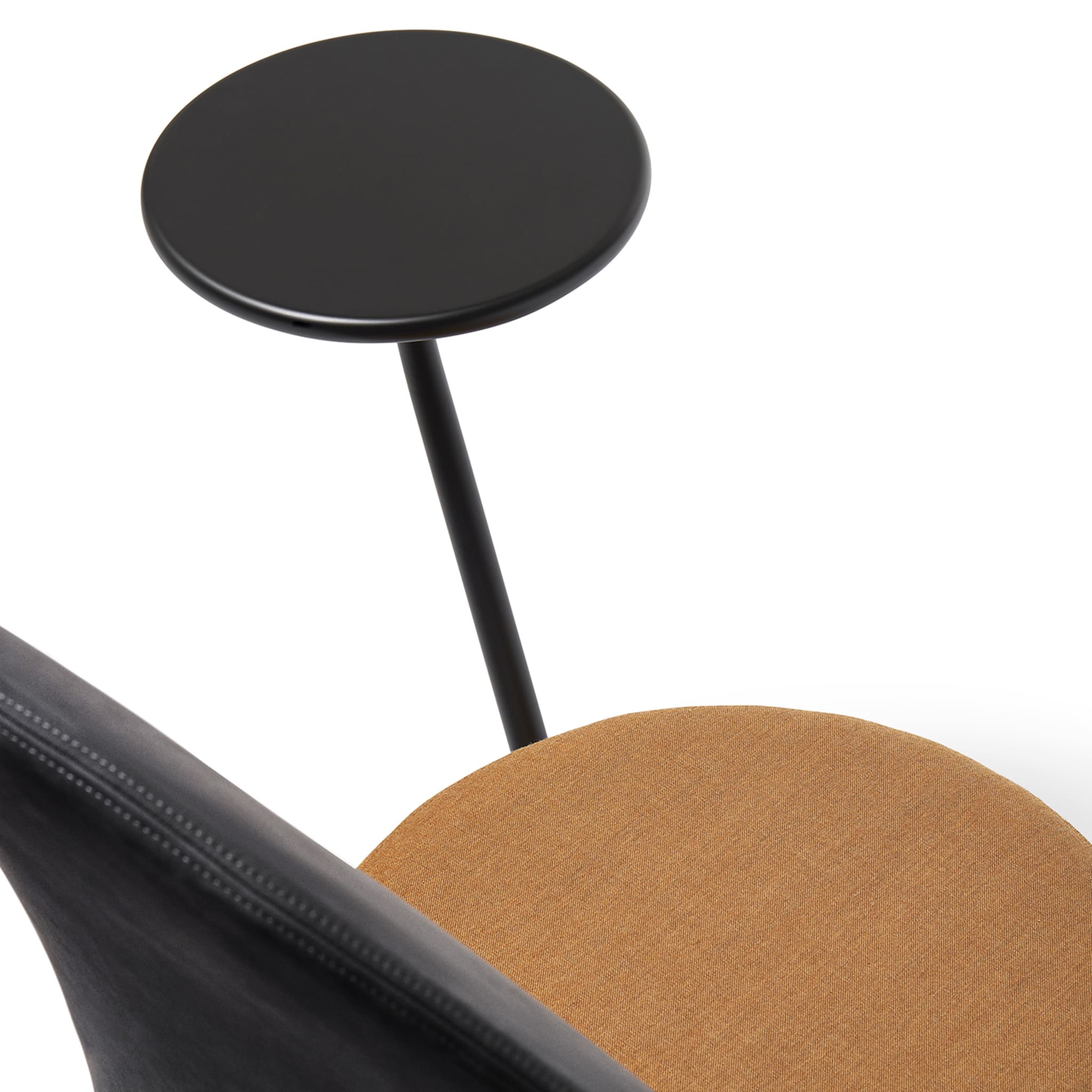 Loomi Black and Mustard Chair with Top by Lapo Ciatti - Alternative view 2