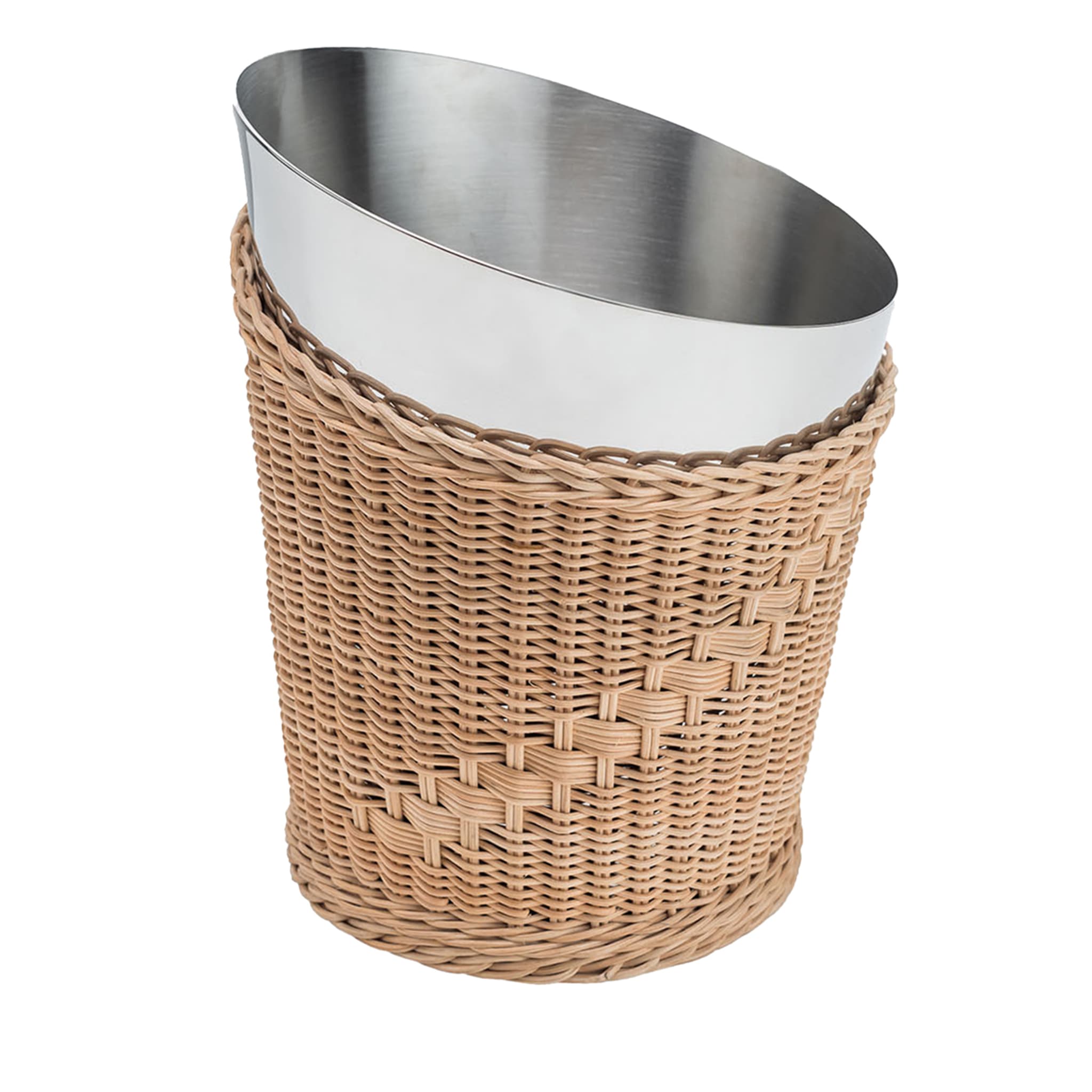 Orchidea Wicker Basket with Stainless Steel Champagne Bucket - Main view