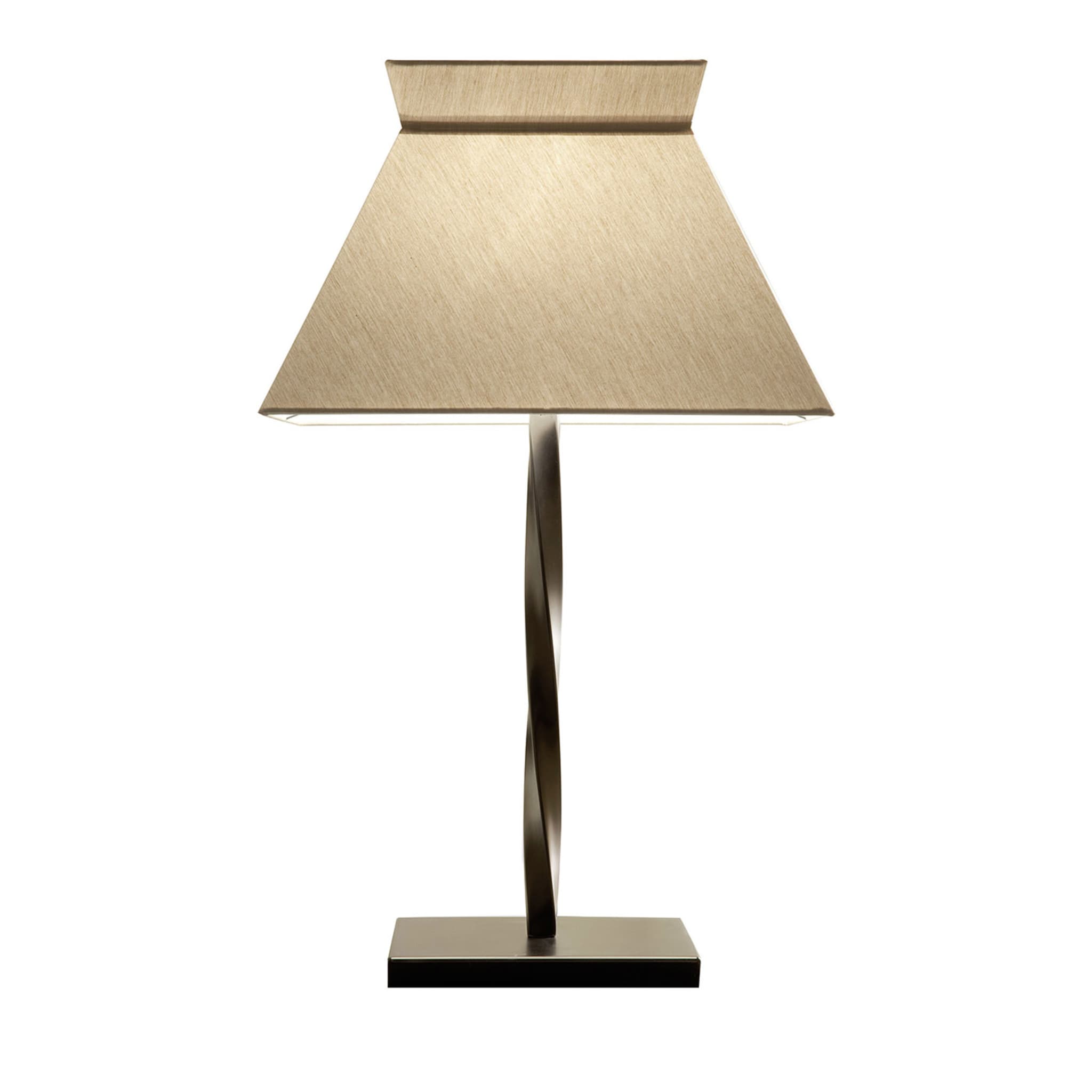Lifetime - Lampe de table moyenne torsadée noire - Vue principale