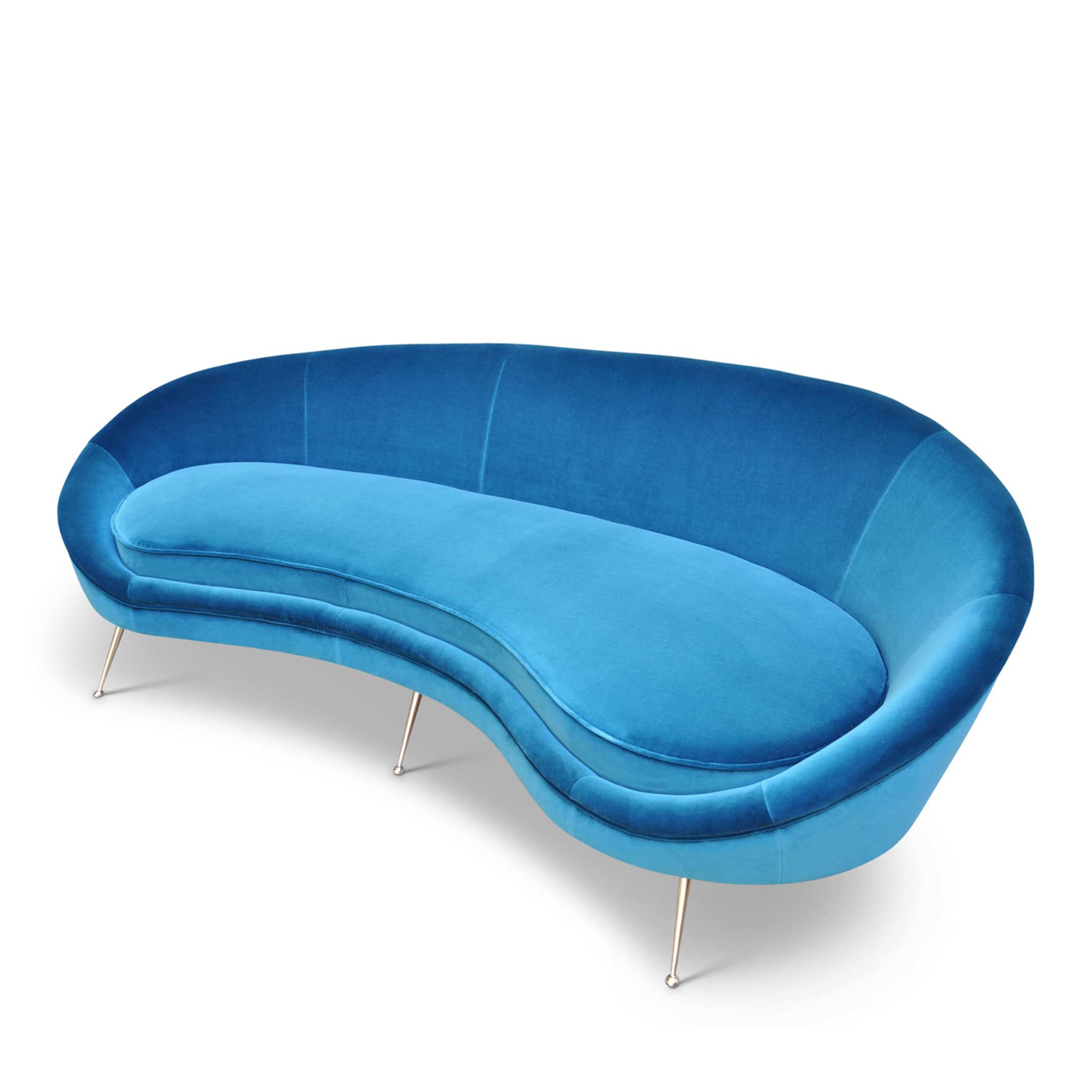 Ico Blue Curved Sofa 220 - Alternative view 4