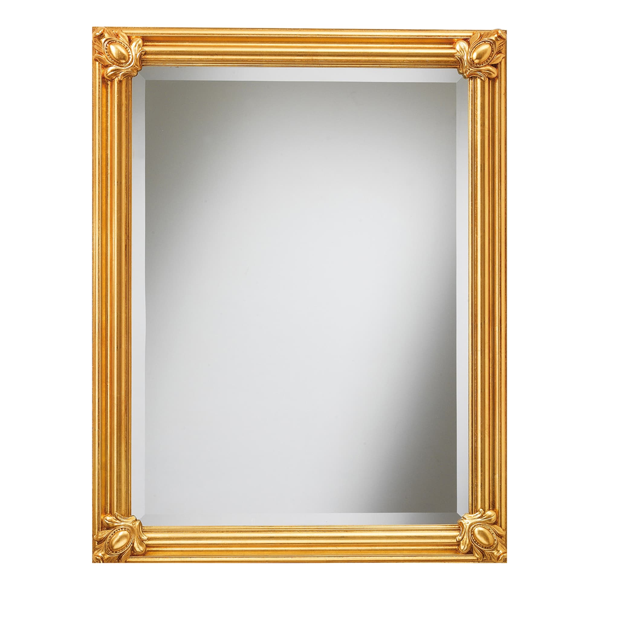 Espejo de pared Maximilian de estilo clásico en pan de oro envejecido - Vista principal