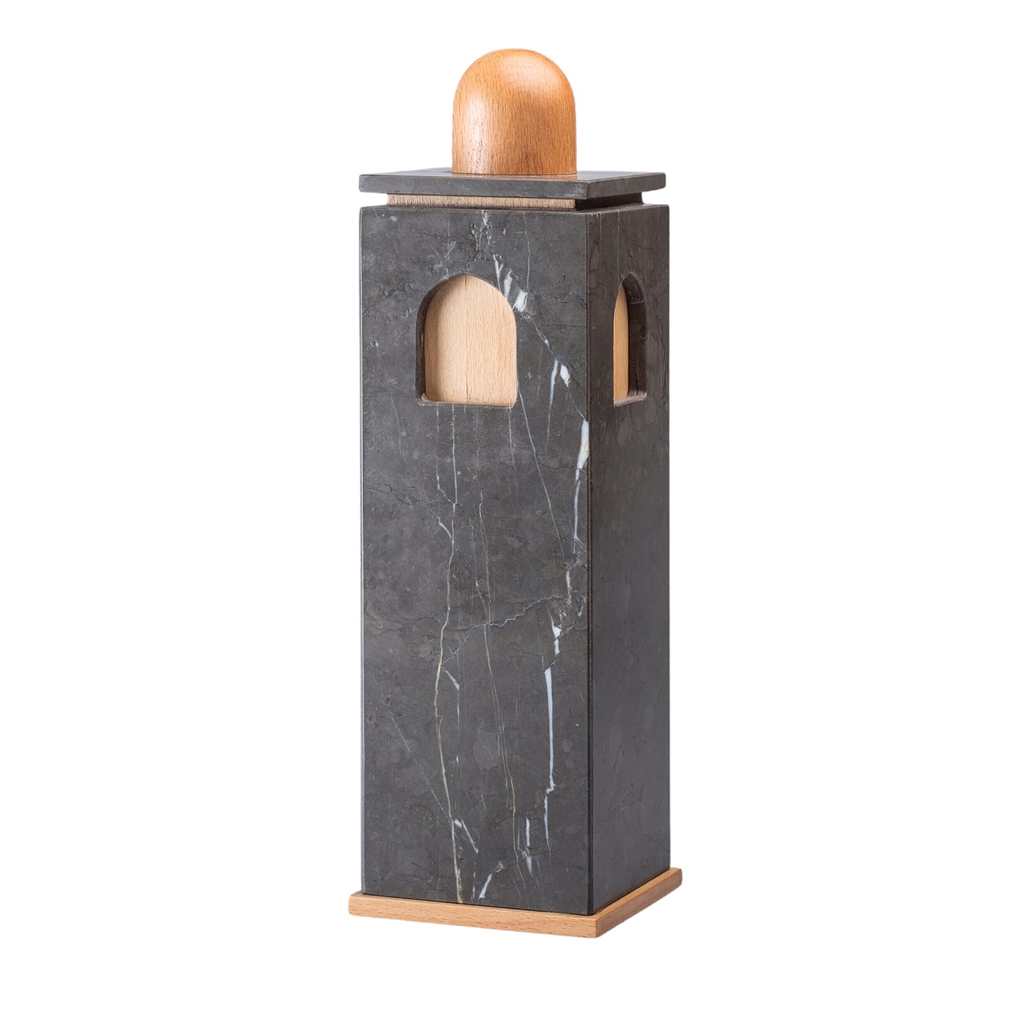 Quba Tall Gray Box by Gabriele D'Angelo - Vue principale