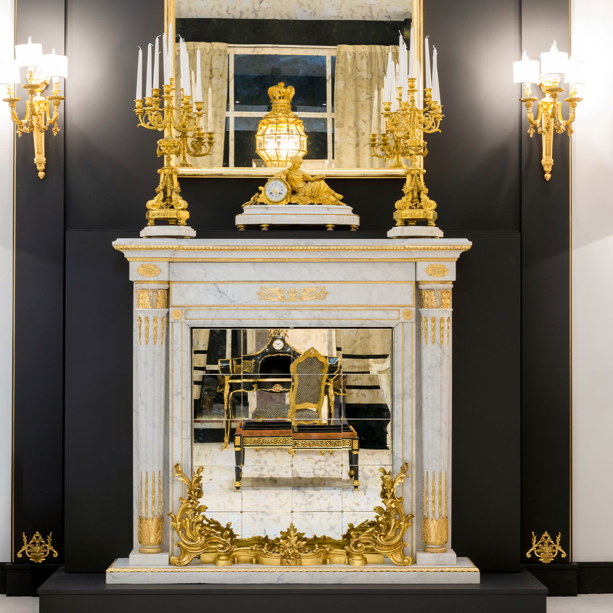 Empire Style Marble Fireplace - Alternative view 2