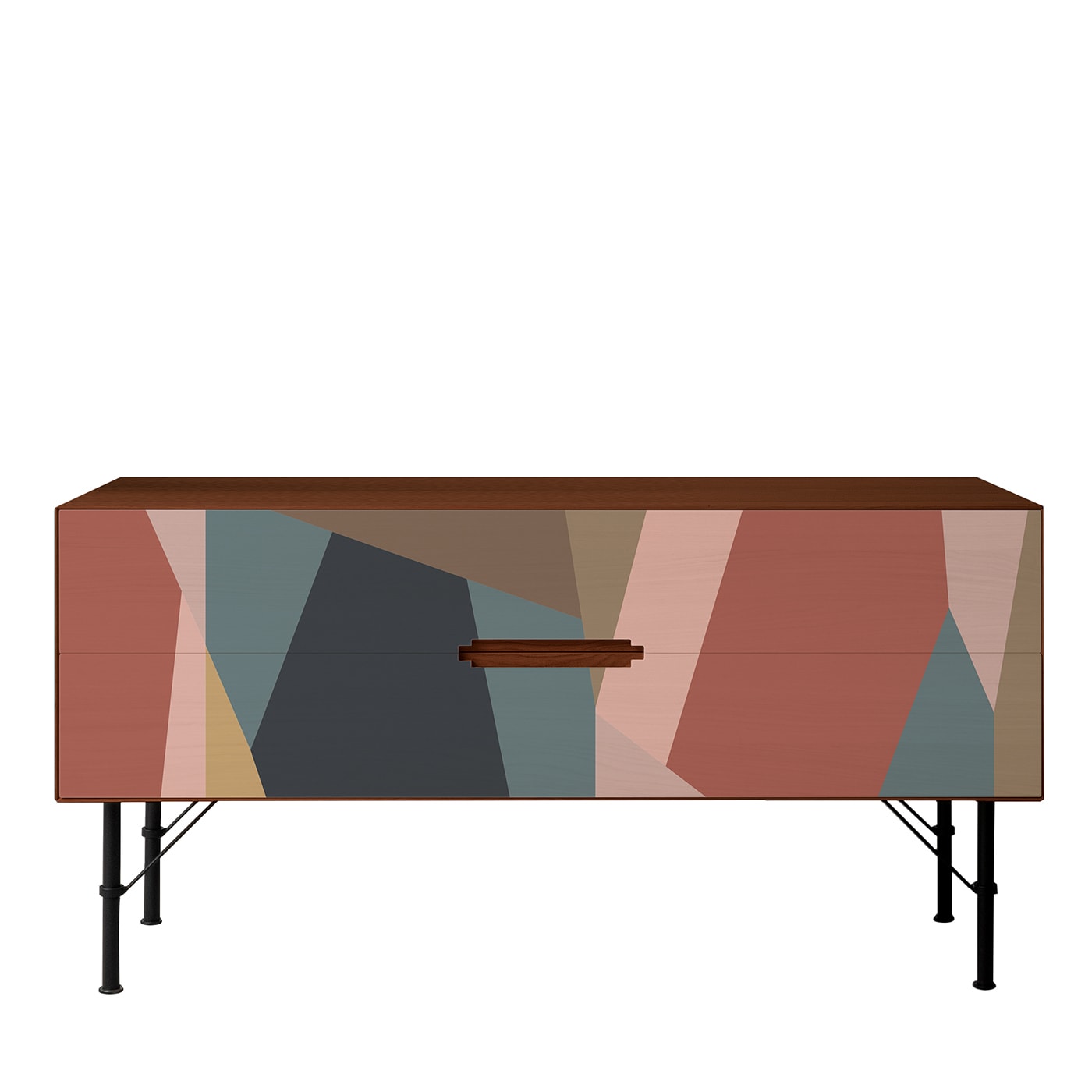 Color Field 2-Drawer Polychrome Sideboard - Icon's Design Milano