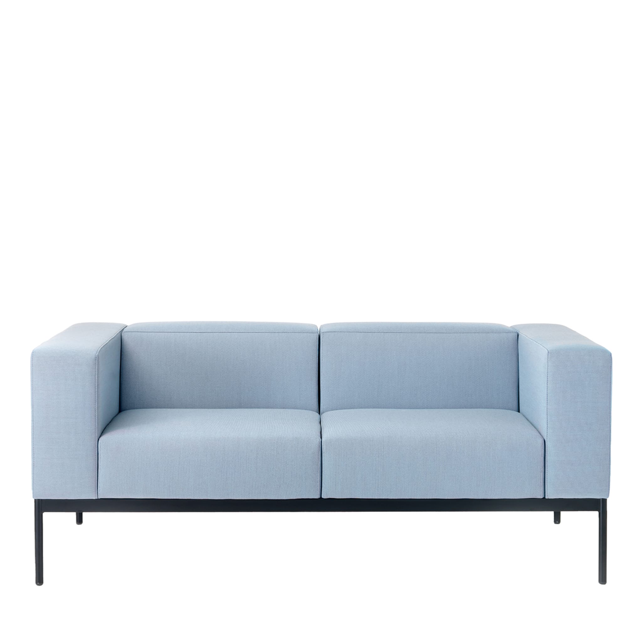 BB3 2-Sitzer Hellblau Sofa - Hauptansicht