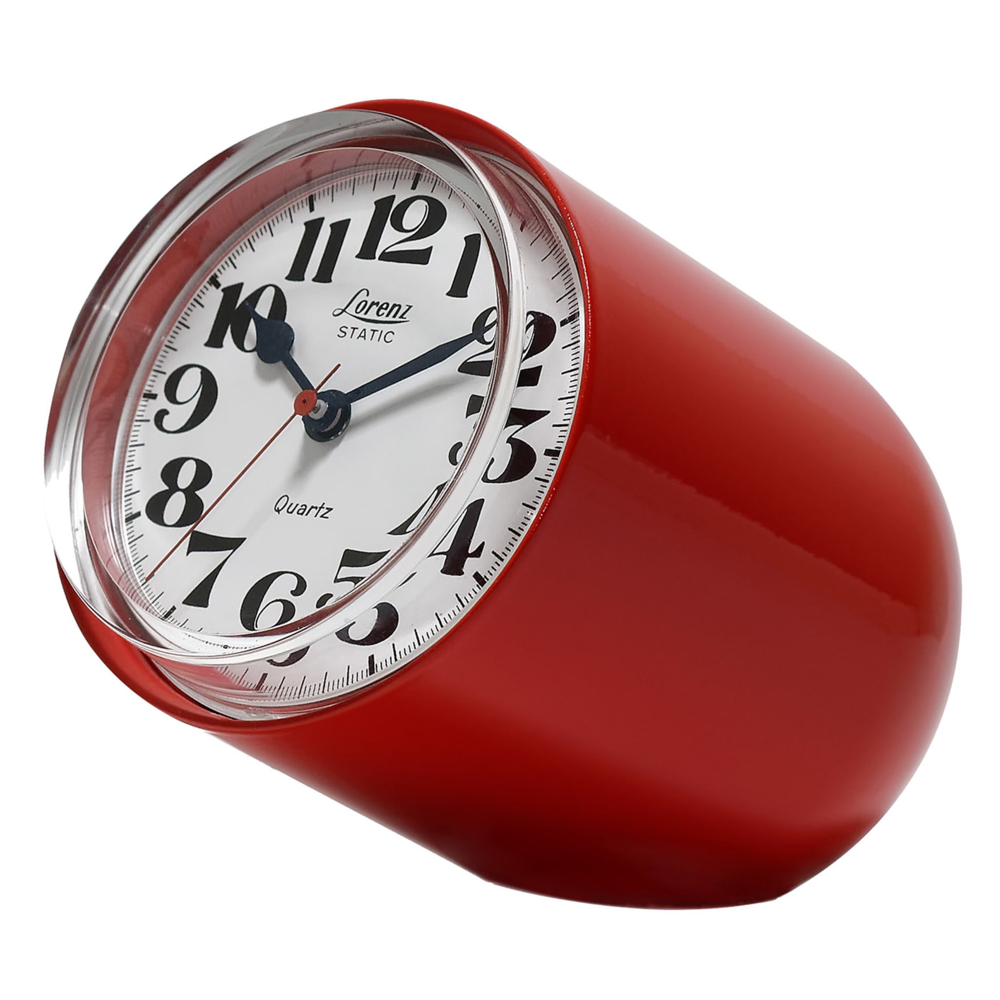 Static Red Table Clock by Richard Sapper - Main view
