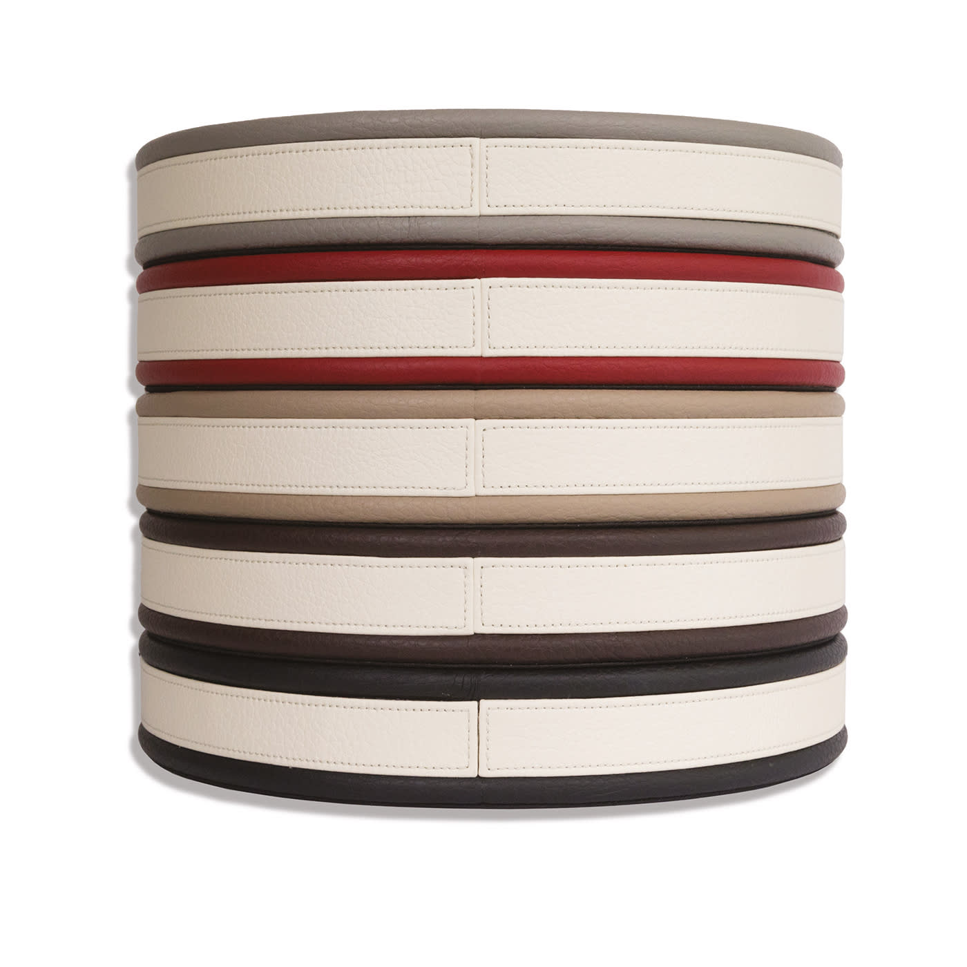Strips Round Red Tray - Cassigoli