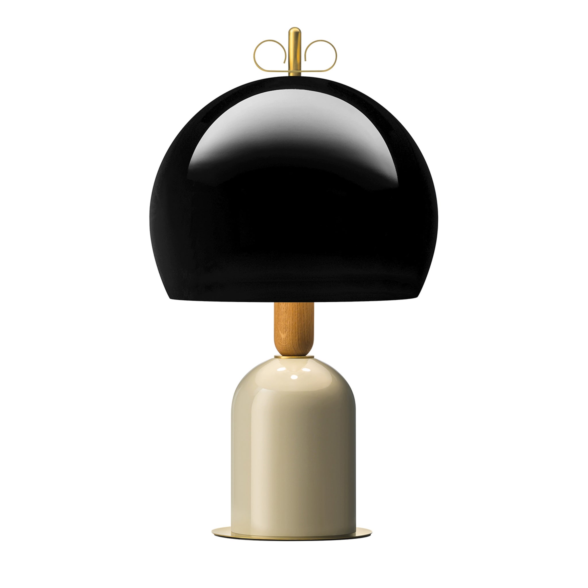 Lámpara de sobremesa negra redondeada Bon Ton de Cristina Celestino - Vista principal
