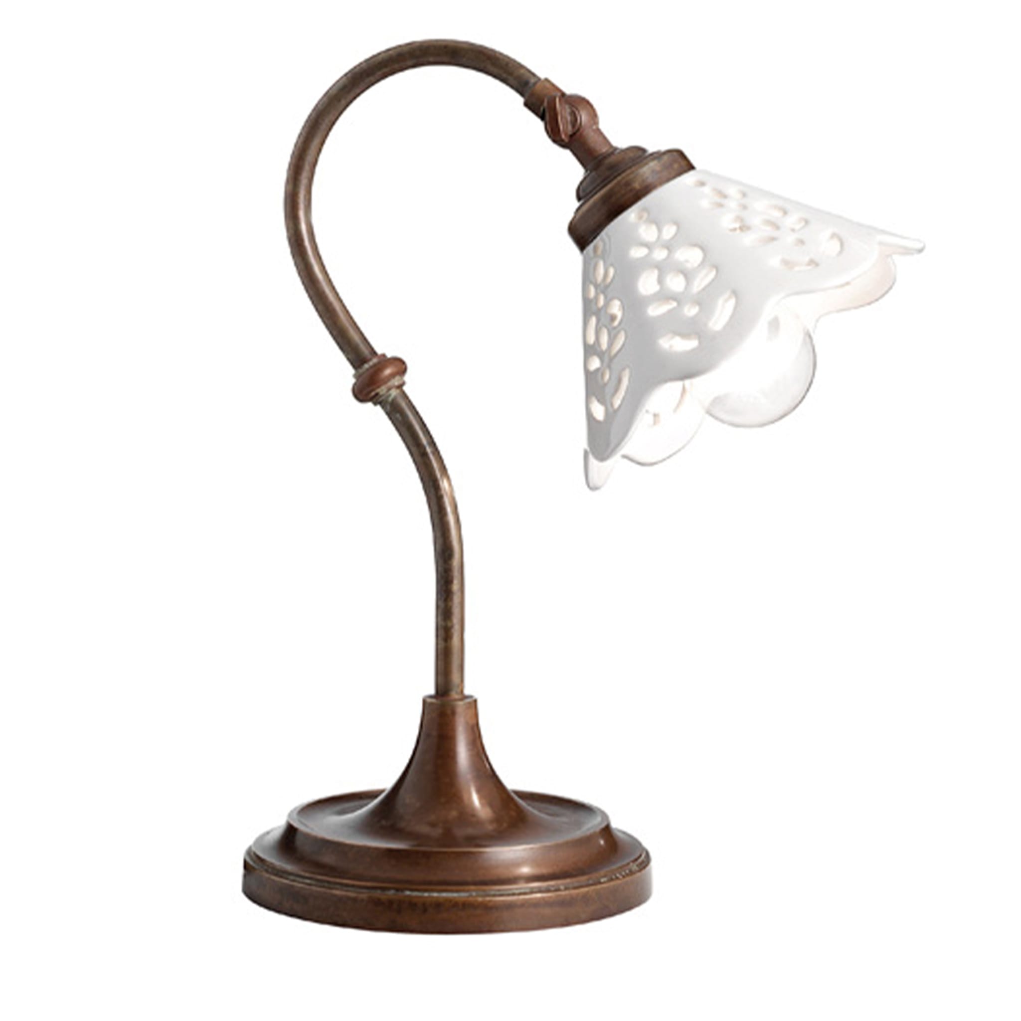 Fior di Pizzo Brass & Ceramic Table Lamp - Main view