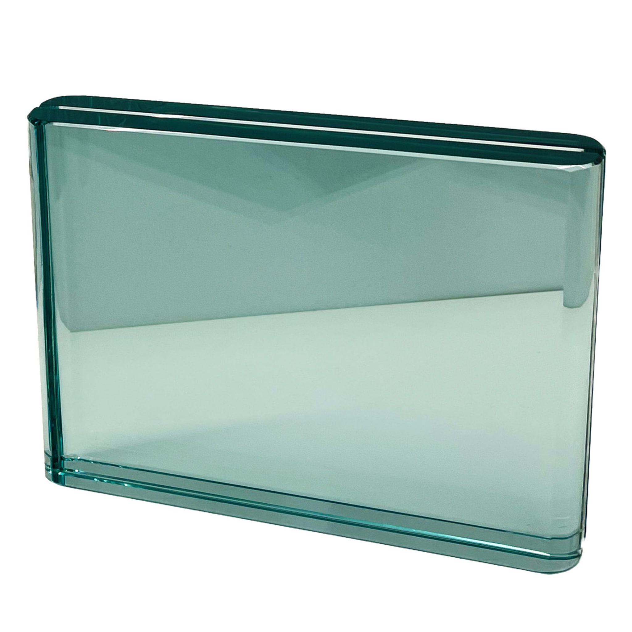 Cadre photo horizontal en cristal aigue-marine - Vue principale