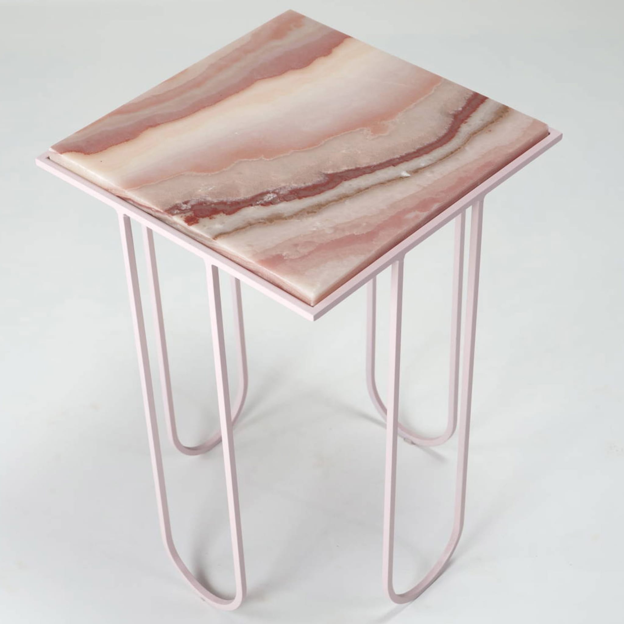LoLa Pink Onyx Side Table - Alternative view 2