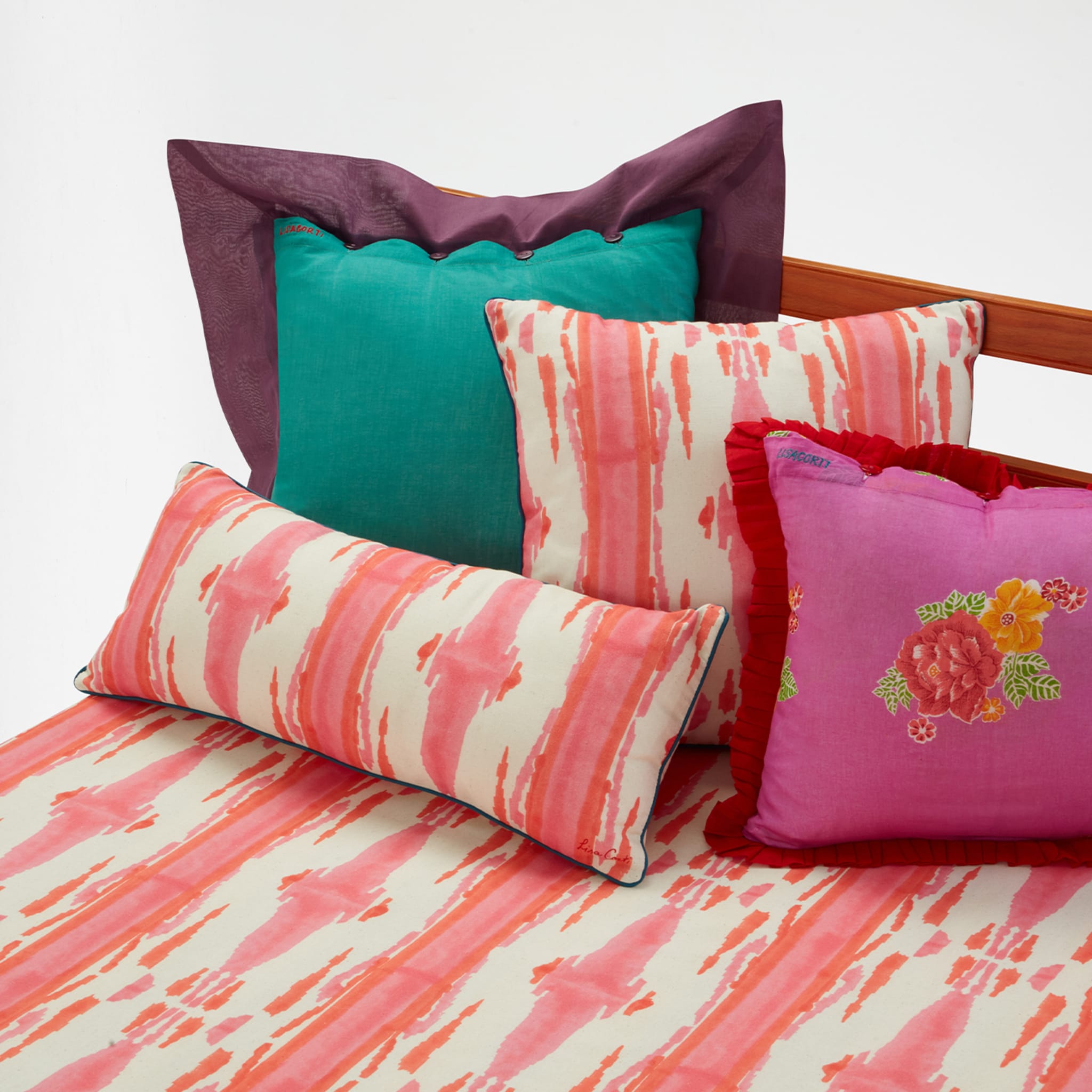 Flame Design Pink Rectangular Tablecloth  - Alternative view 4