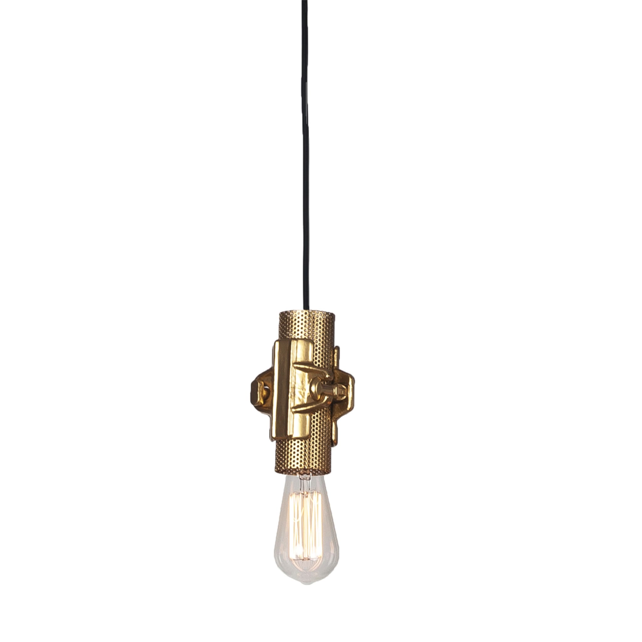 Nando S Gold Pendant Lamp by Luca De Bona & Dario De Meo - Main view