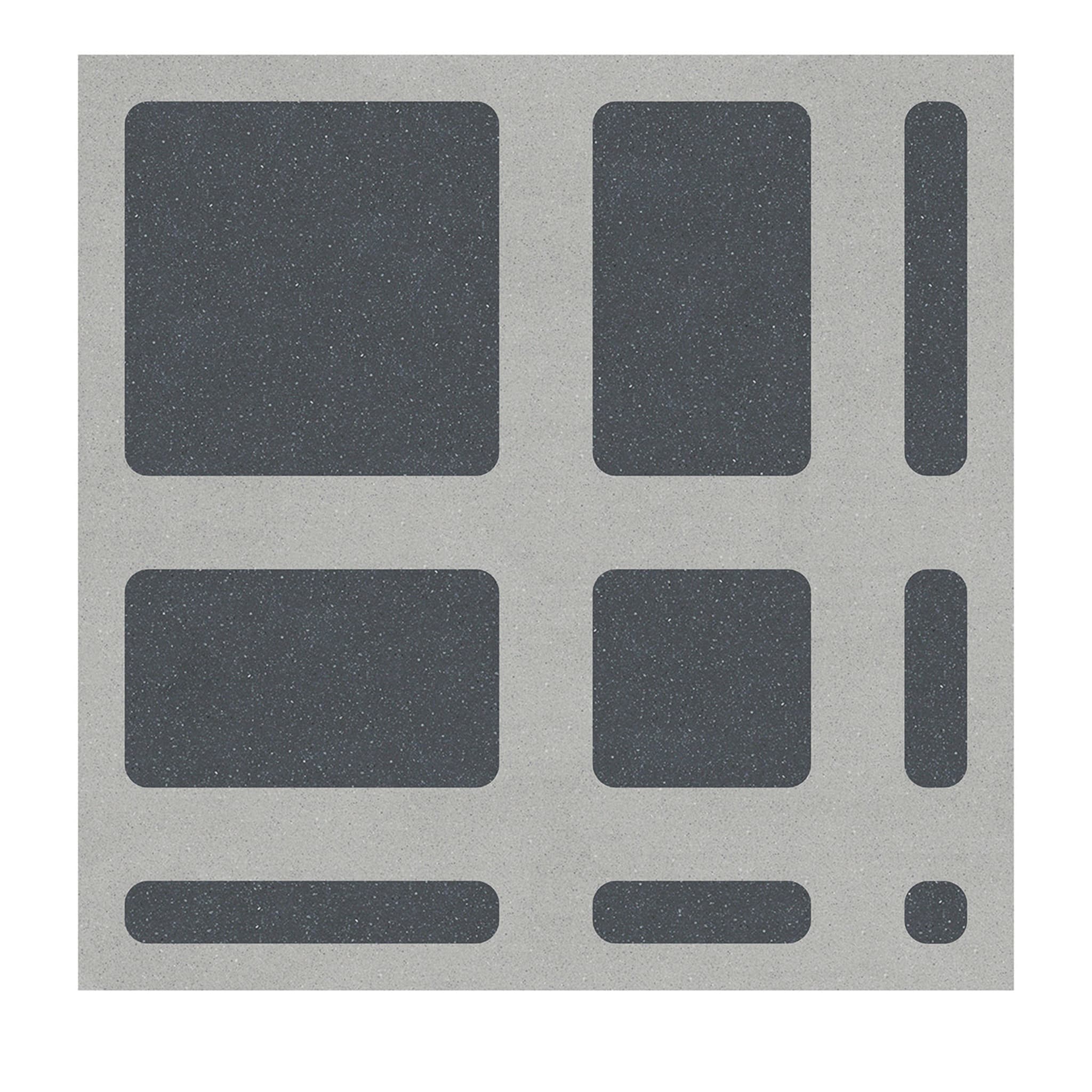 Tartan Set of 25 Gray Concrete Tiles - Main view