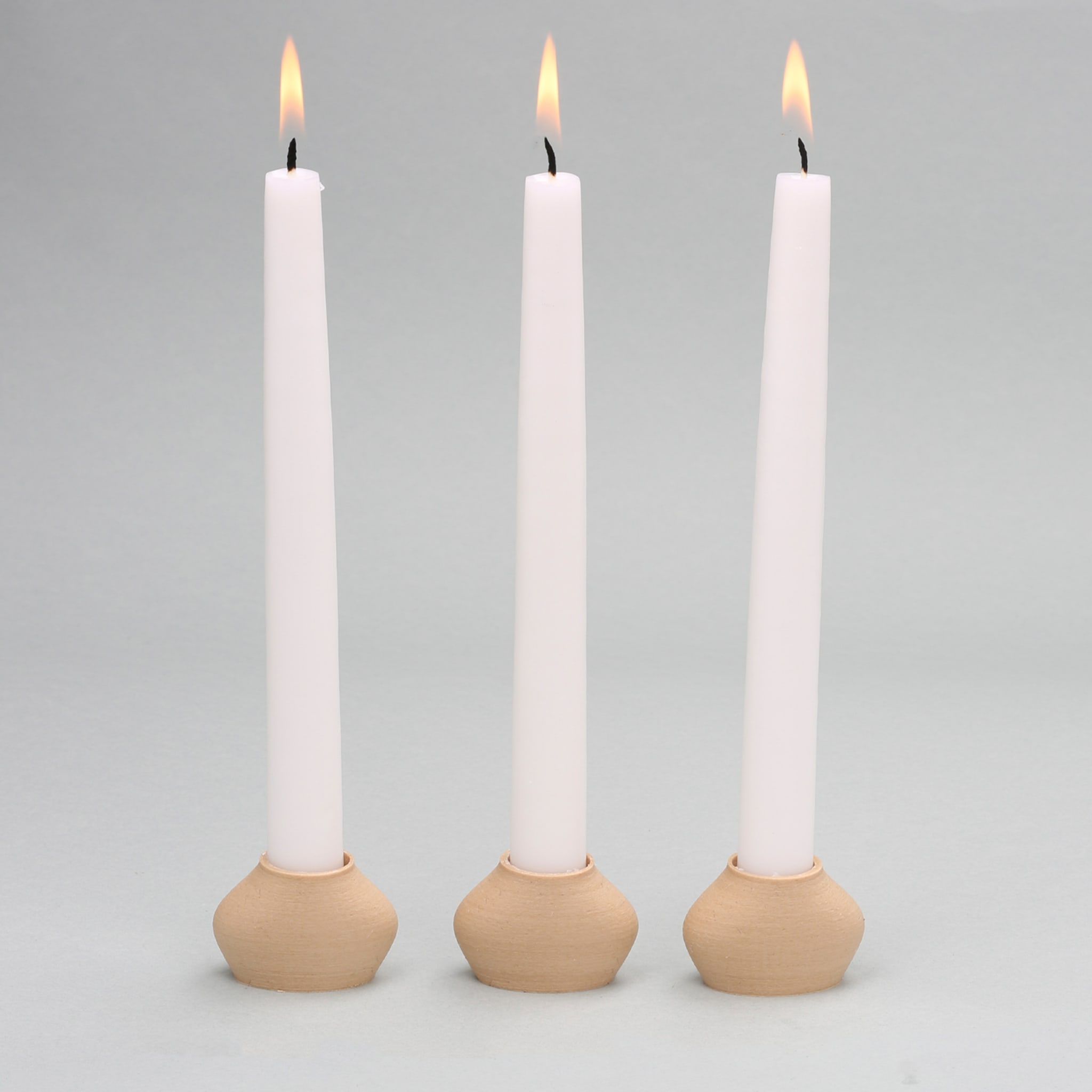 SIRENA ENTRY SET OF 6 WOOD CANDLE HOLDERS - Alternative view 3