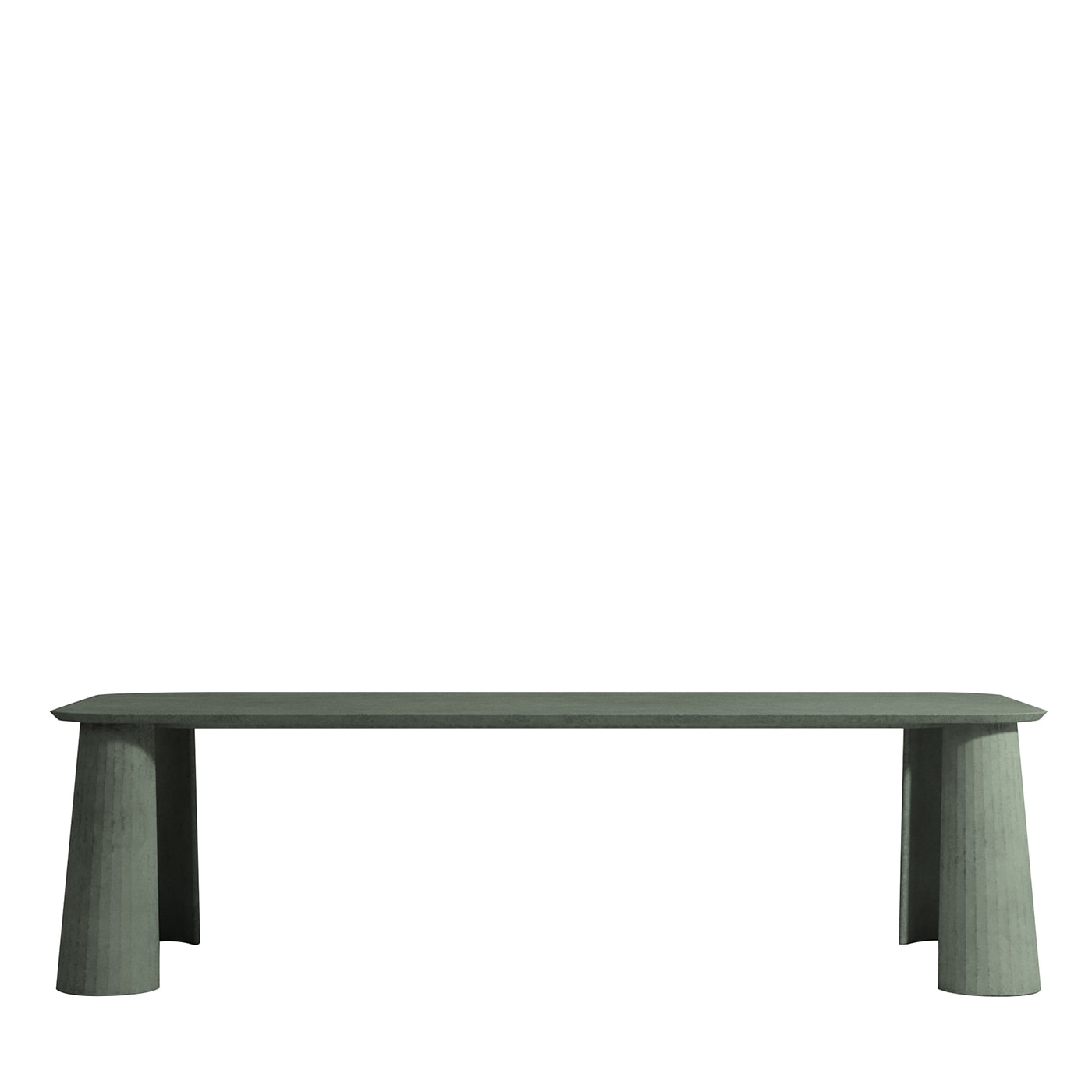 Fusto Fir Rectangular Dining Table - Forma & Cemento