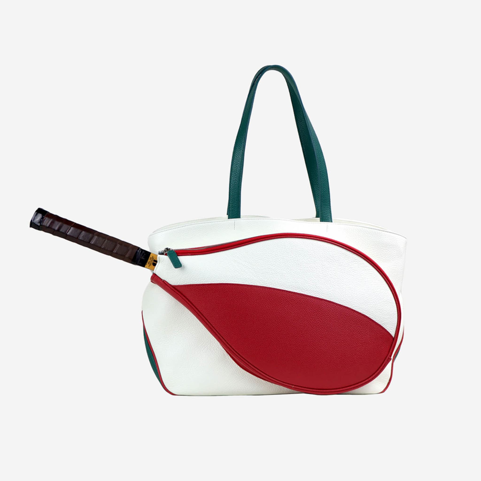 Sport White & Red Bag with Tennis-Racket-Shaped Pocket - Alternative view 5