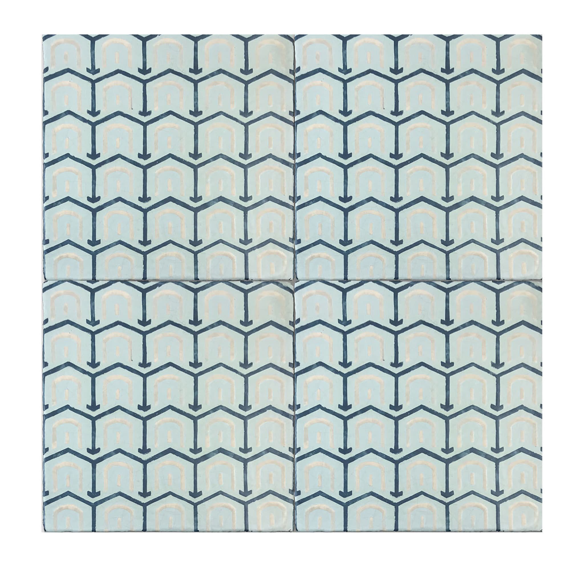 Daamè Set di 25 piastrelle quadrate di colore azzurro #2 - Vista principale