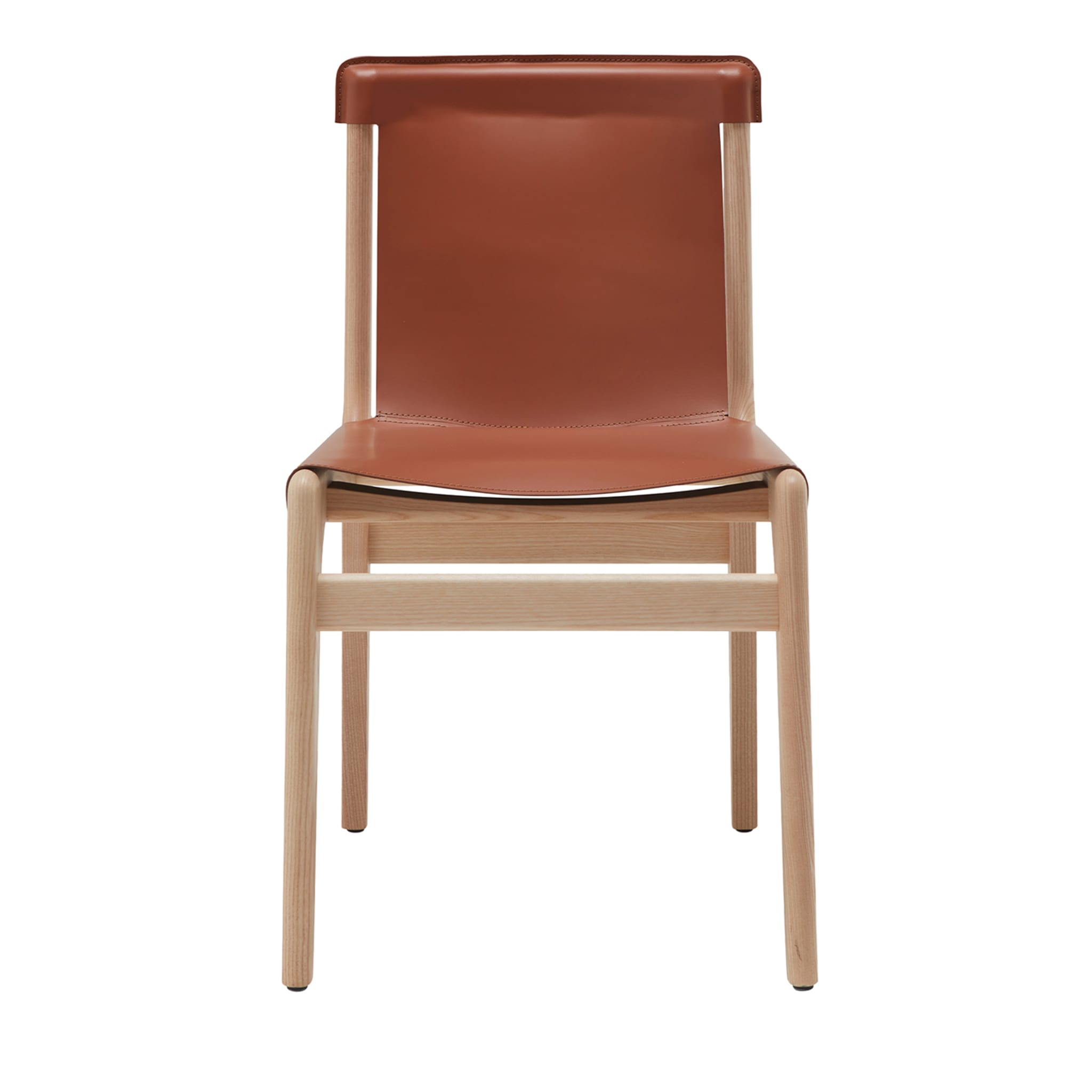 Burano white leather store sling chair