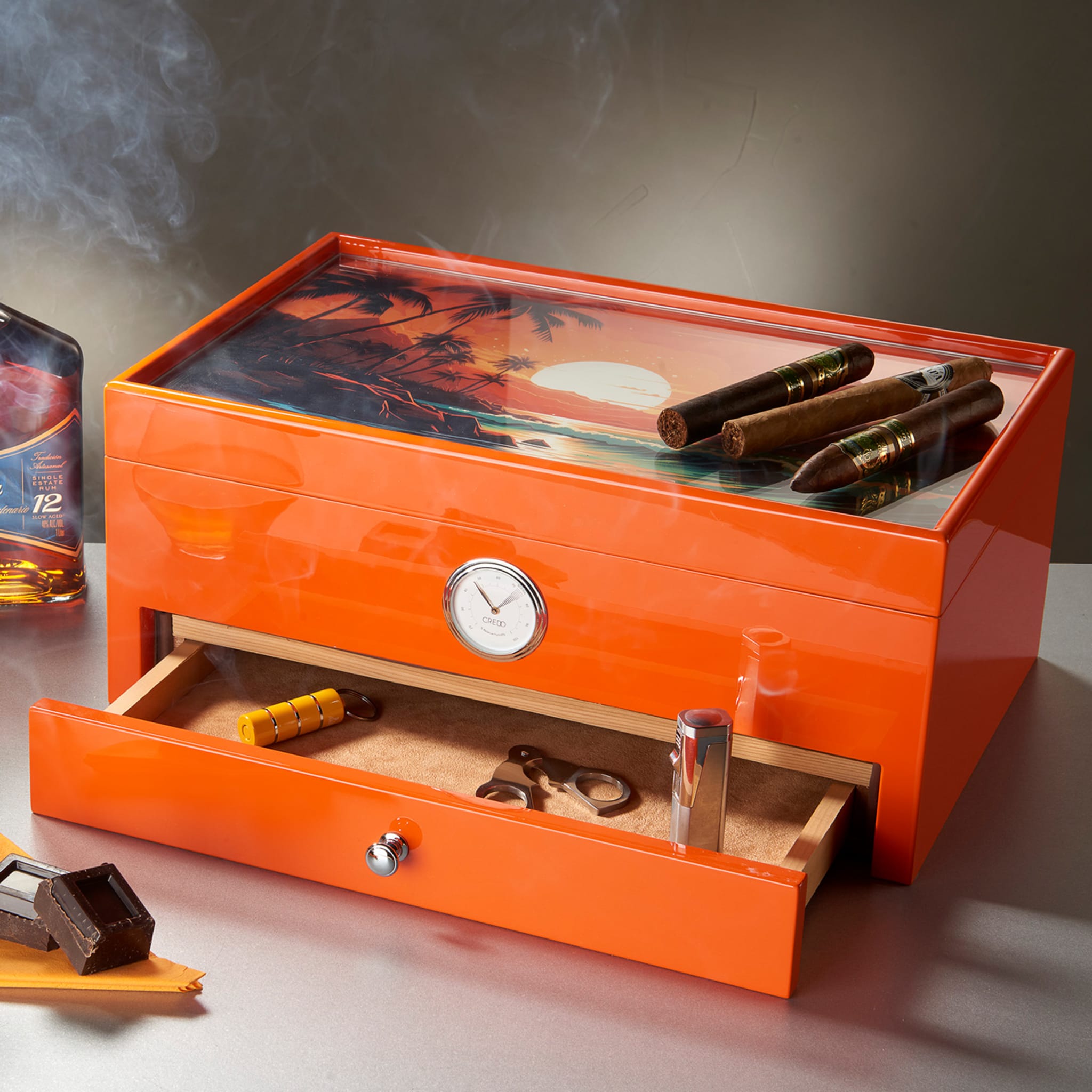 Carribean-inspired Orange Humidor (Special Club Edition)  - Alternative view 4