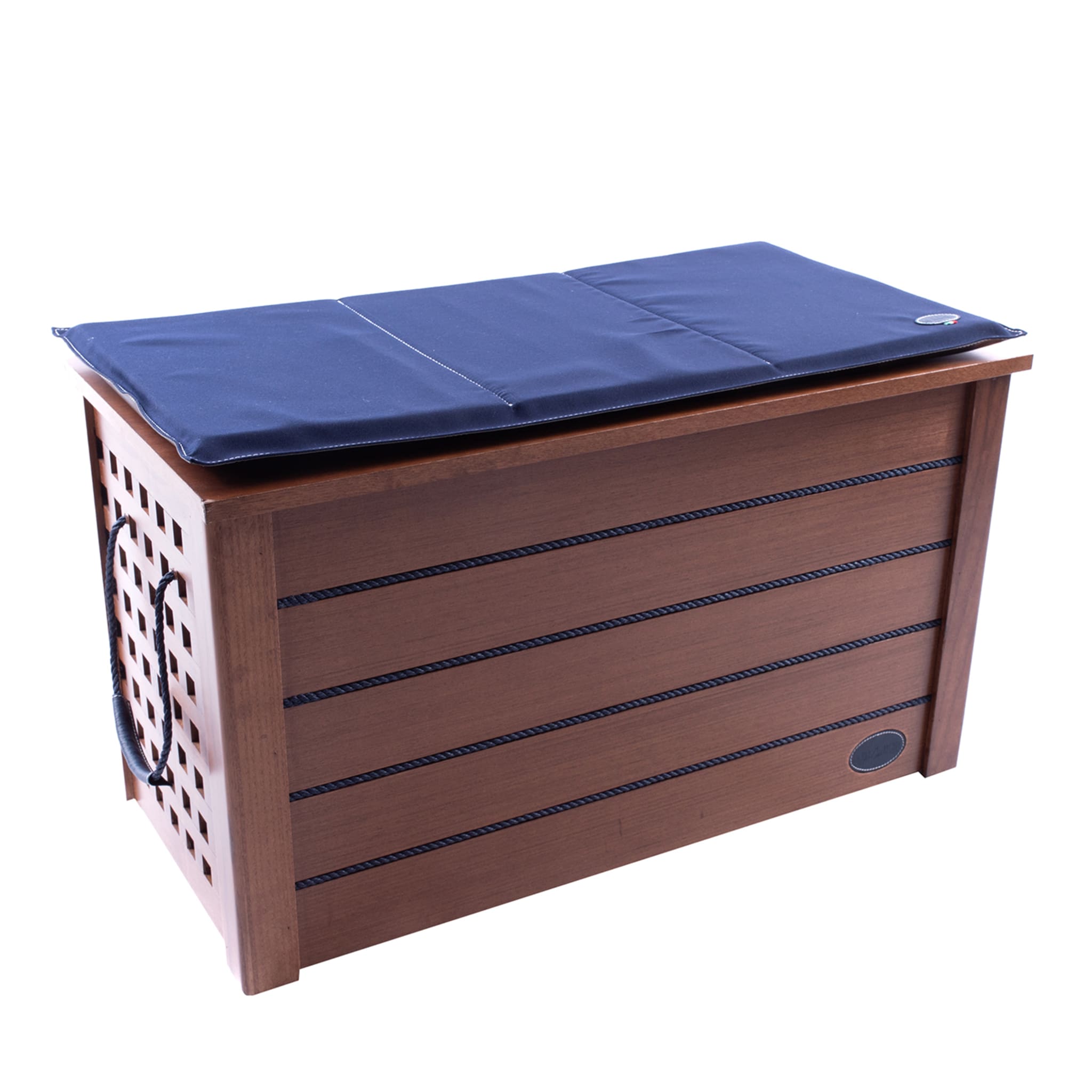 Blue Shoe Storage Bench - Main view