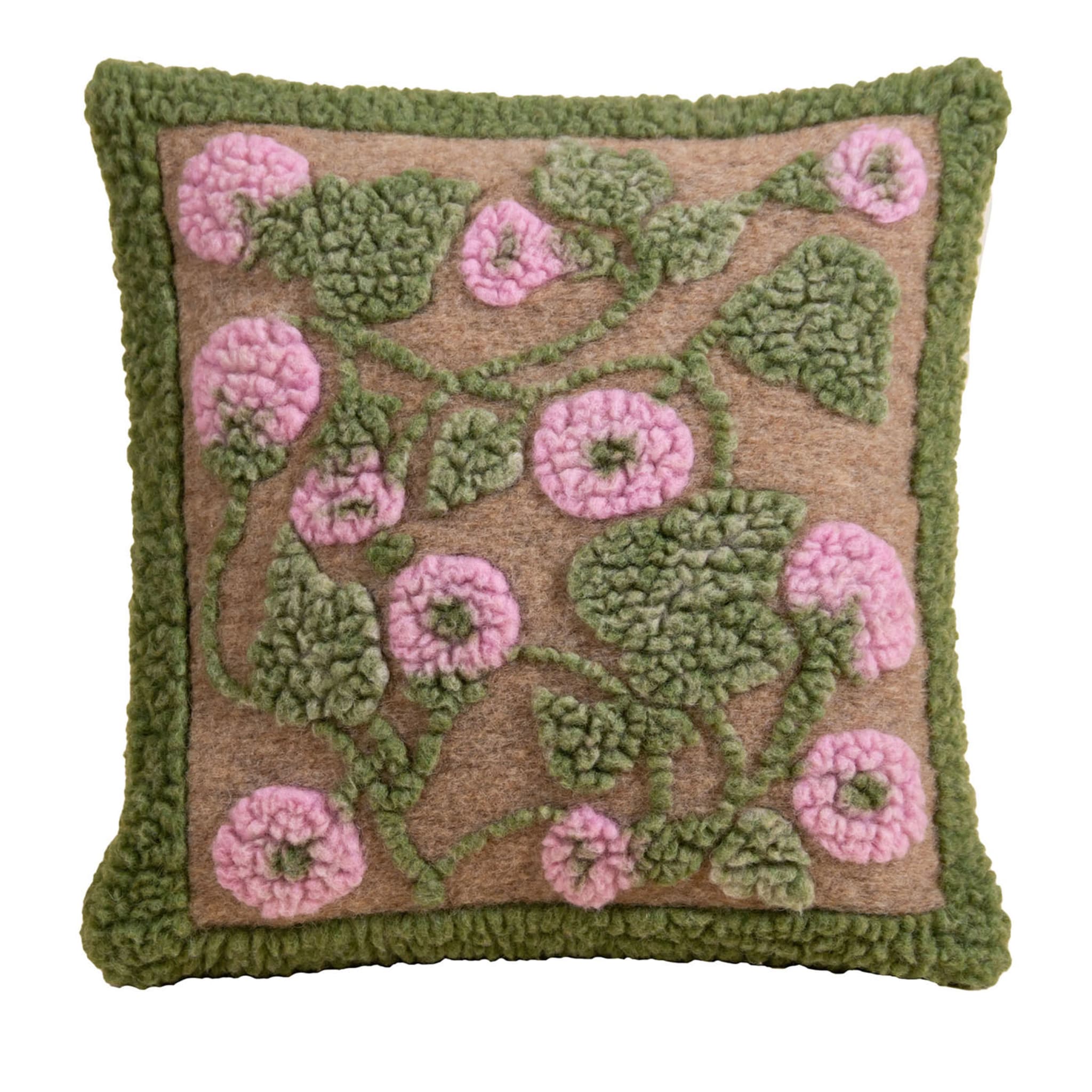 Armonia Pink Wool Pillow Cover - Main view