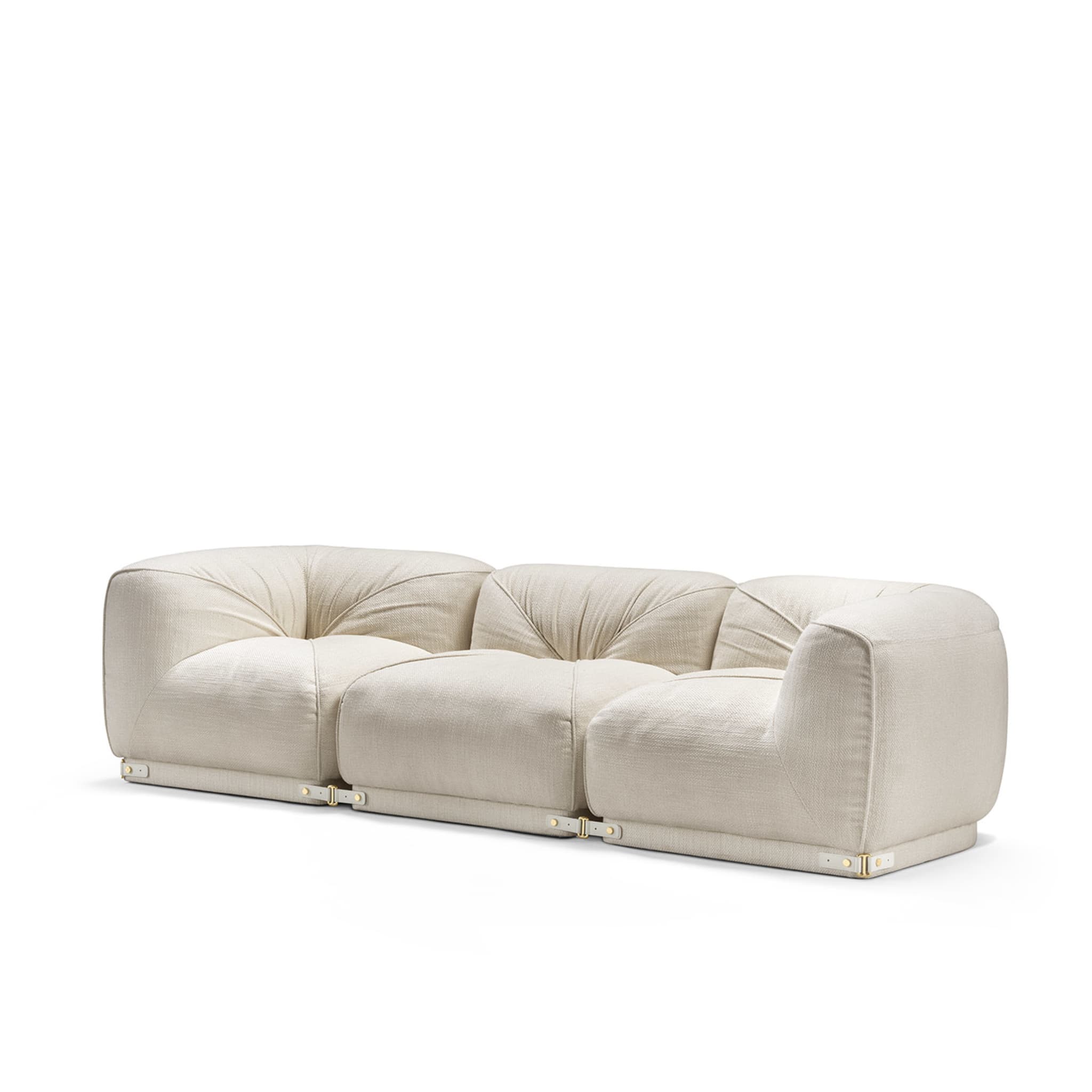 Leisure 3-Seater White Sofa by Lorenza Bozzoli - Alternative view 2