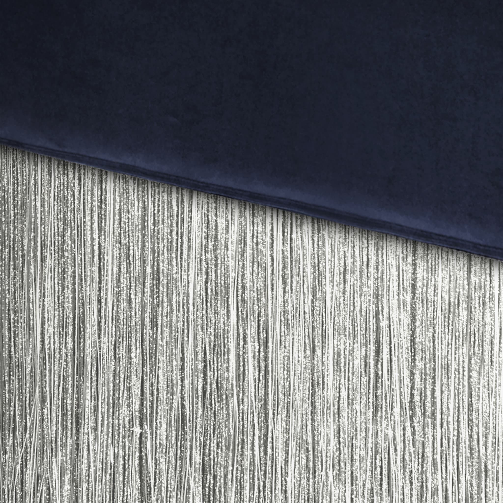 Fringed Blue & Silver Bench - Alternative view 1