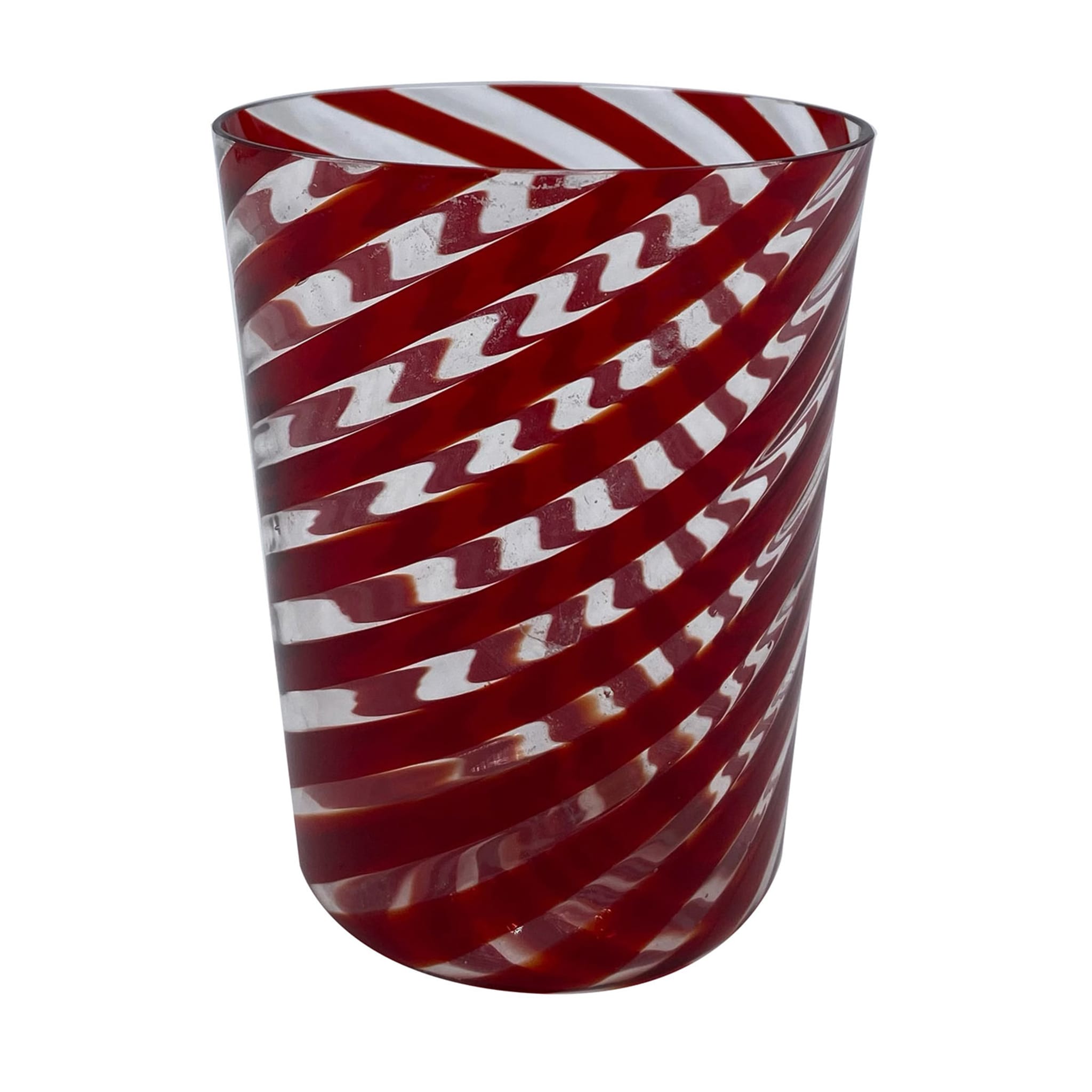 Set of 2 Spiral Red Water Glasses - Main view