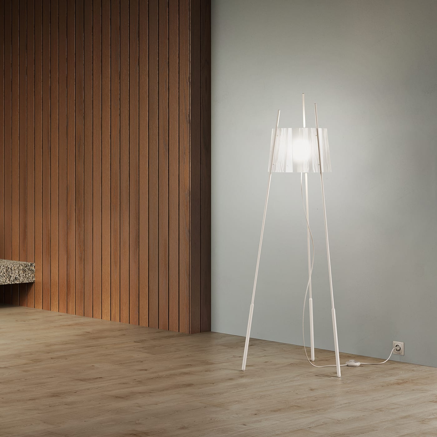 Tyla White Floor Lamp - Kundalini