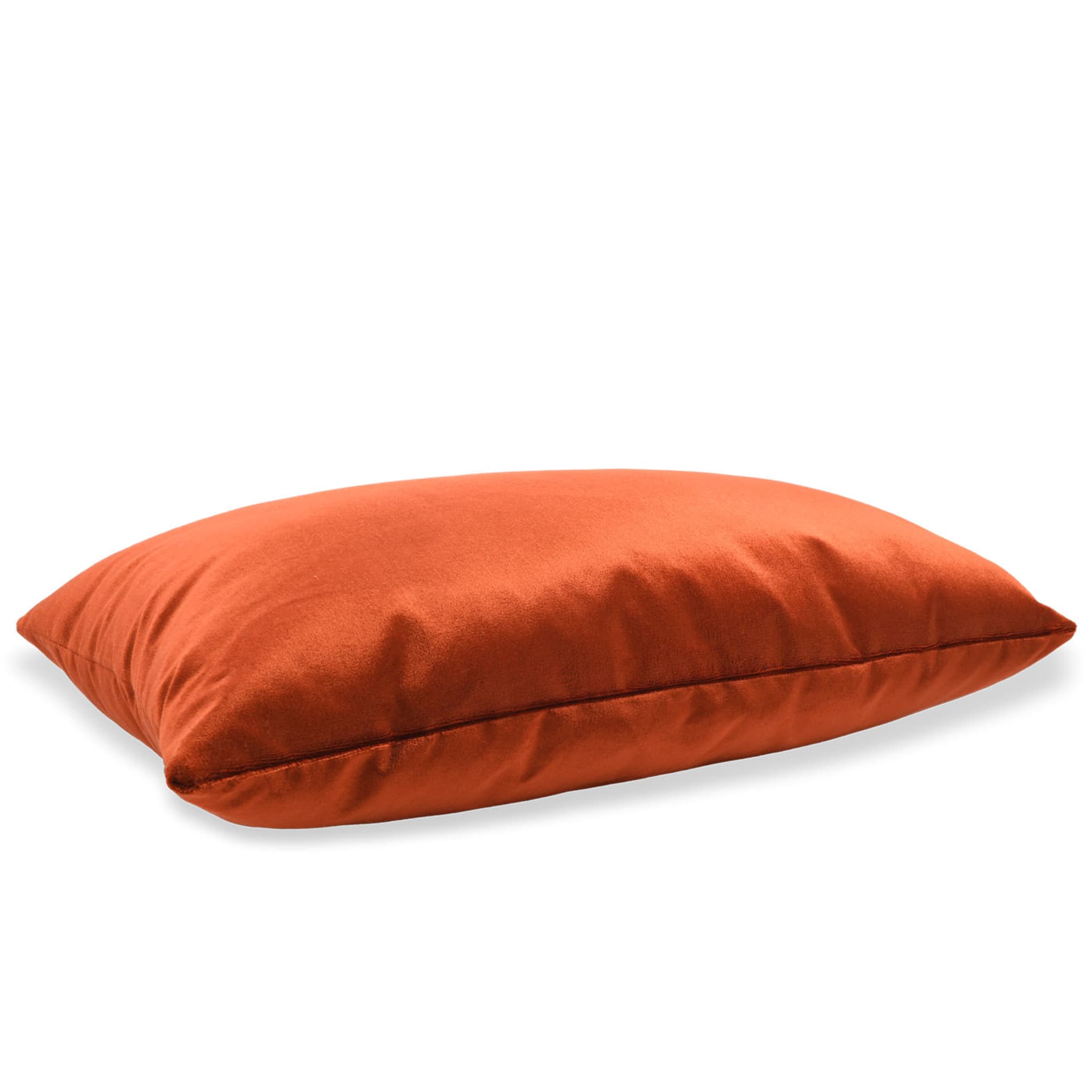 Terracotta Silk Velvet Longue Cushion - Alternative view 1