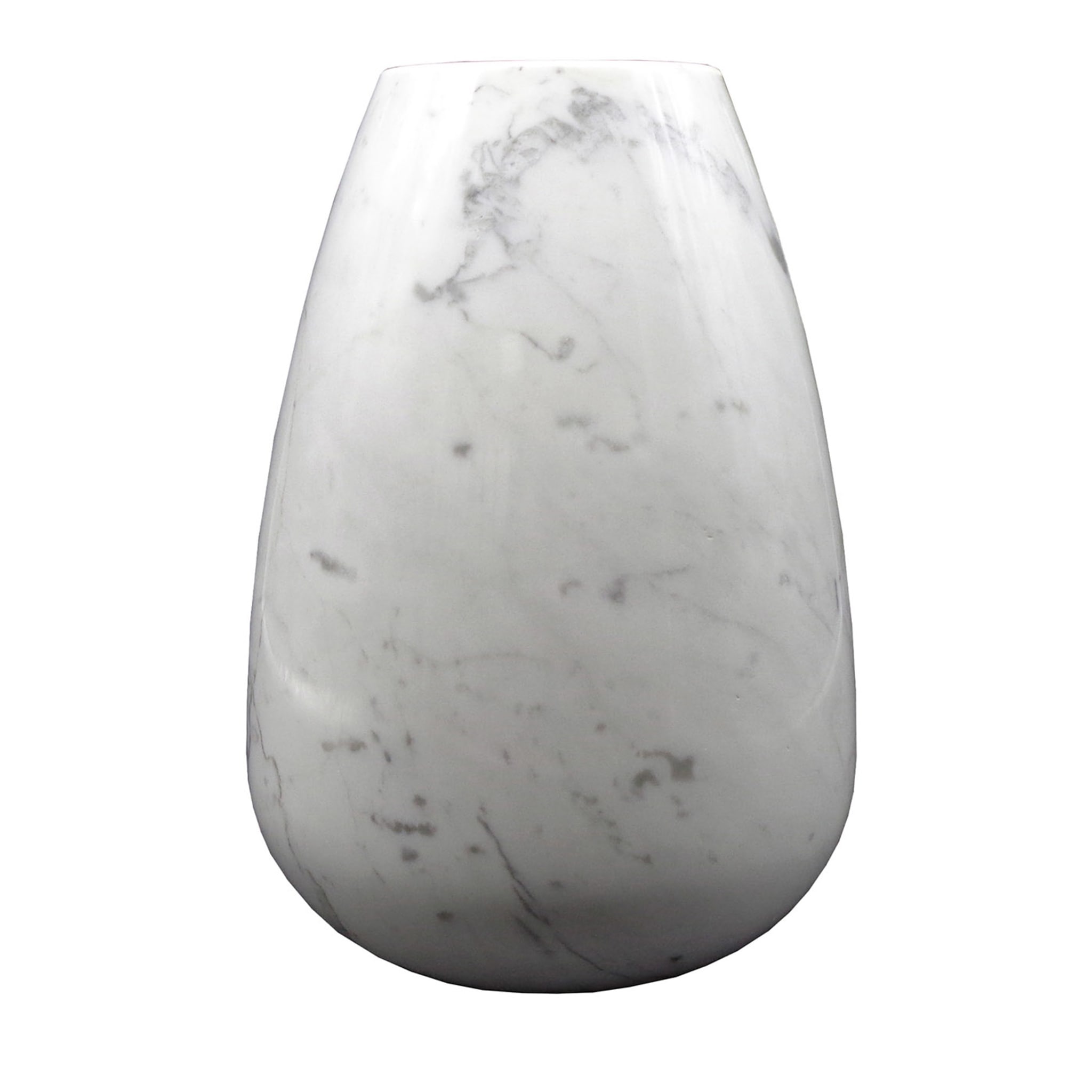 Modern 20 Weiße Carrara-Vase - Hauptansicht