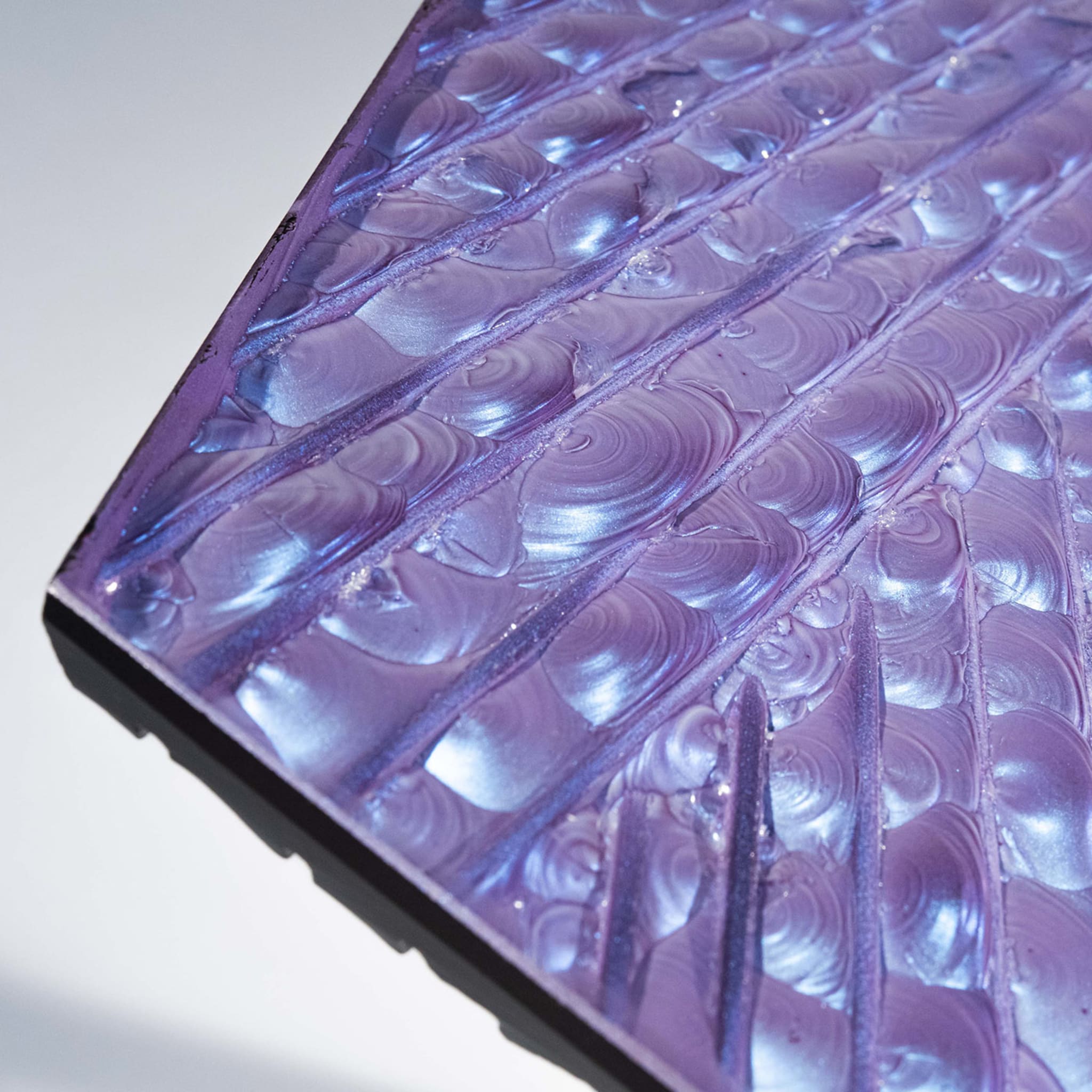 Tavolino in cristallo iridescente Velluto - Vista alternativa 1