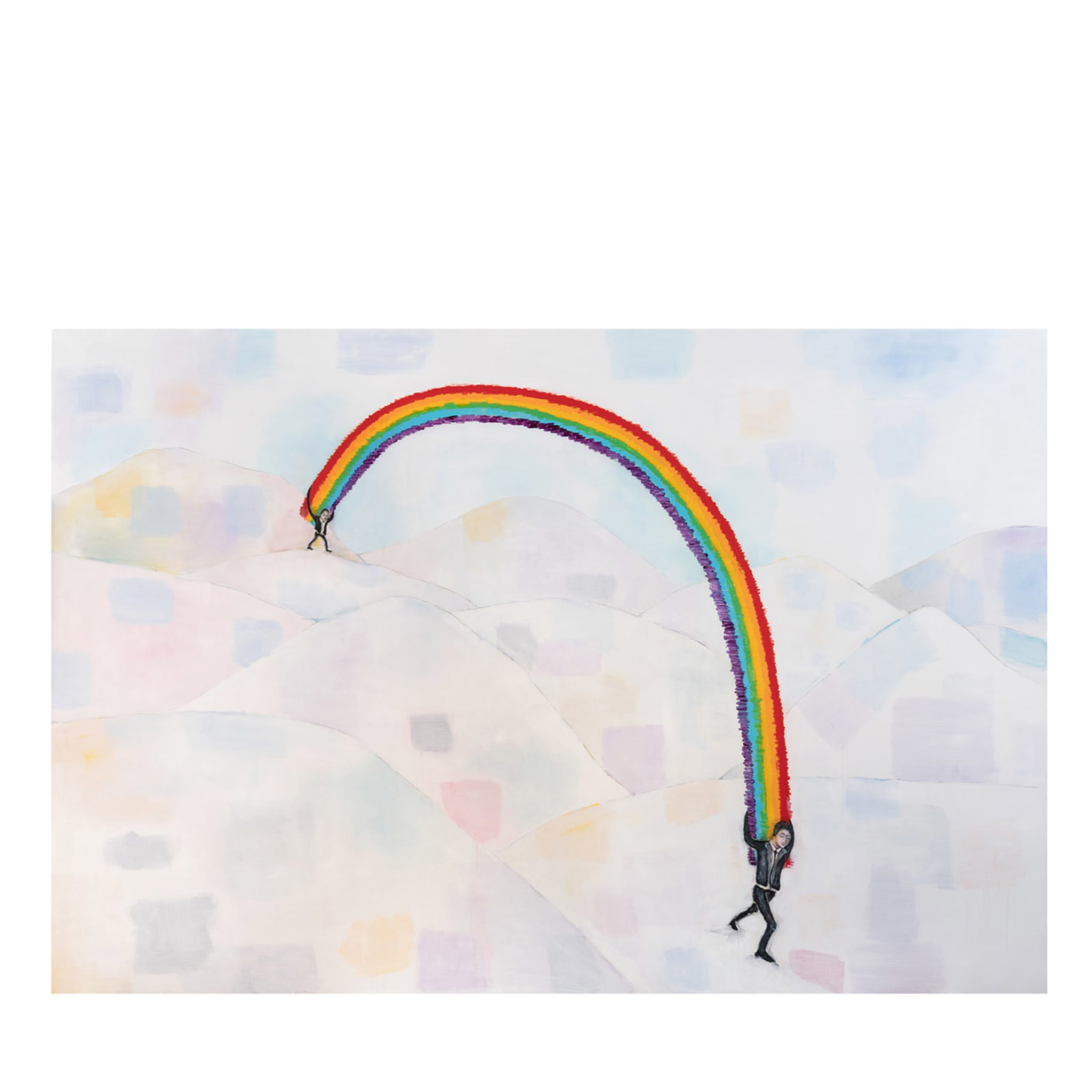 Regenbogenträger Polychrom-Malerei - Hauptansicht