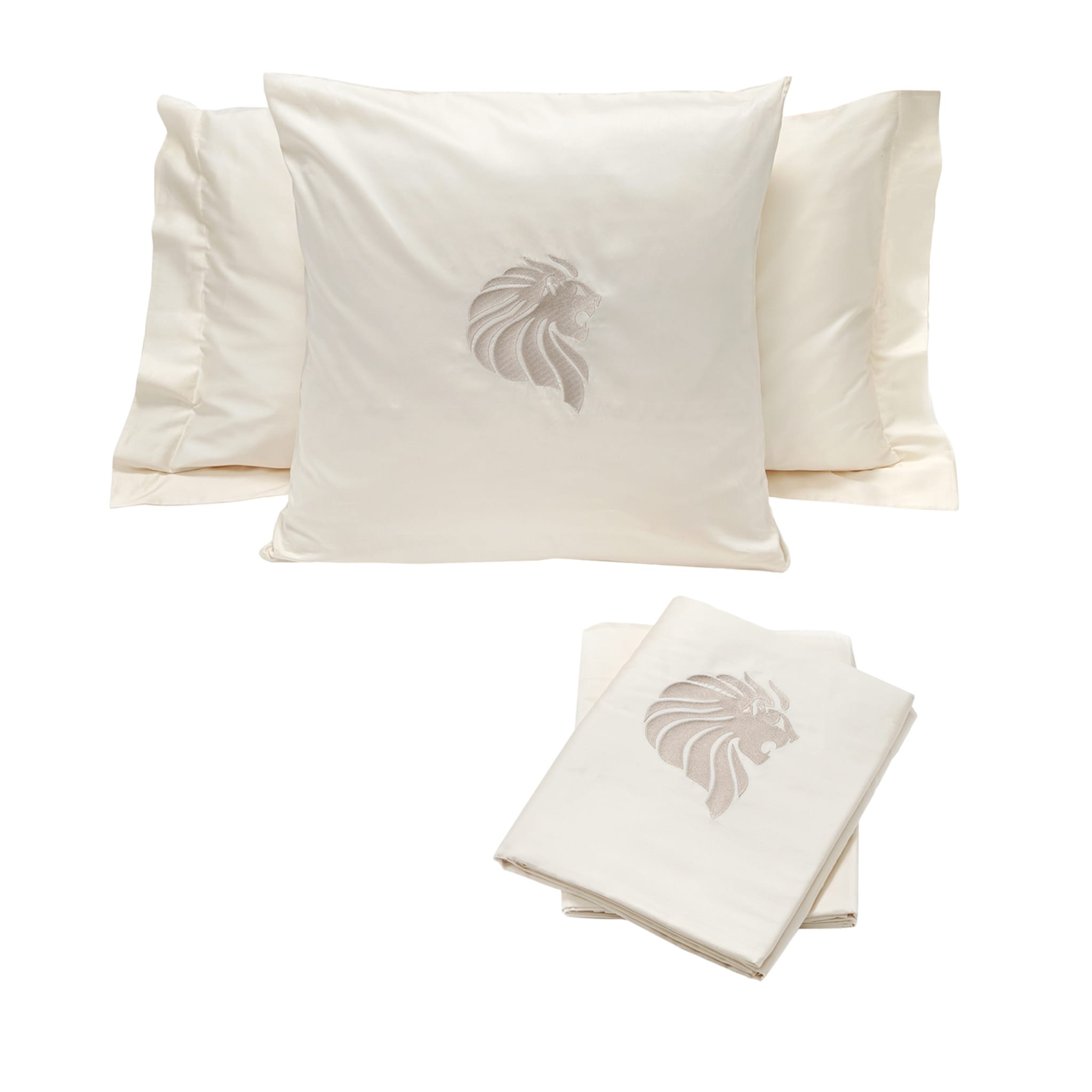 Beige Bed Linen & Pillows Set #1 - Main view