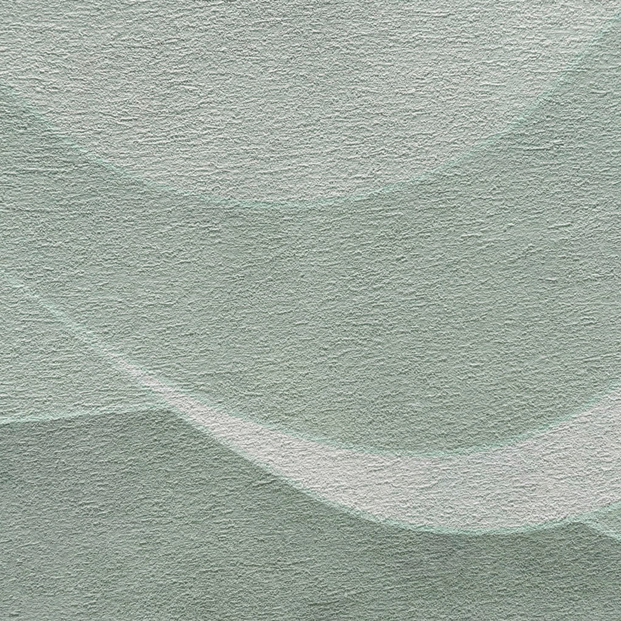Green Deep Wave textured wallpaper - Alternative view 1