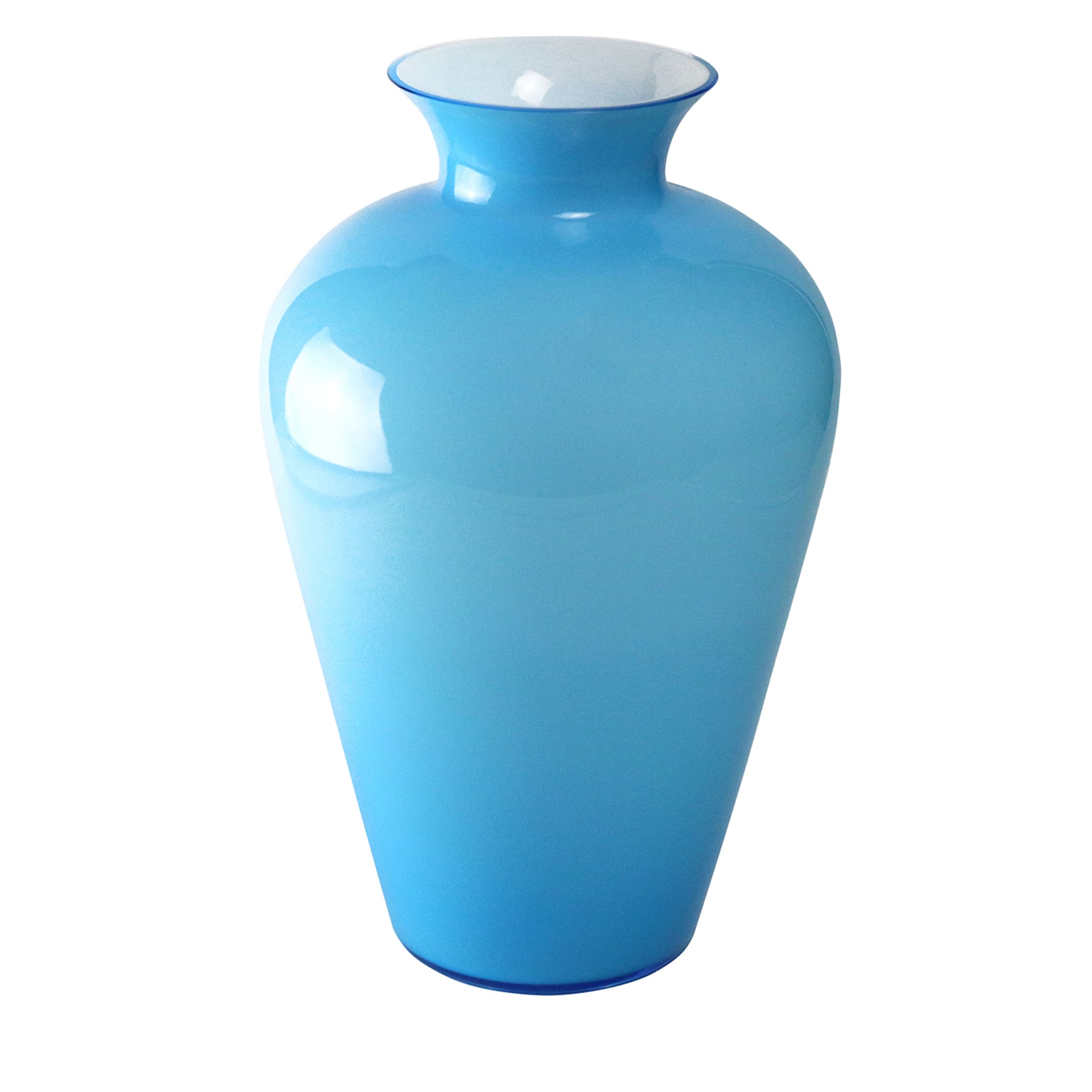 Anfora-ähnliche türkisfarbene Vase - Hauptansicht