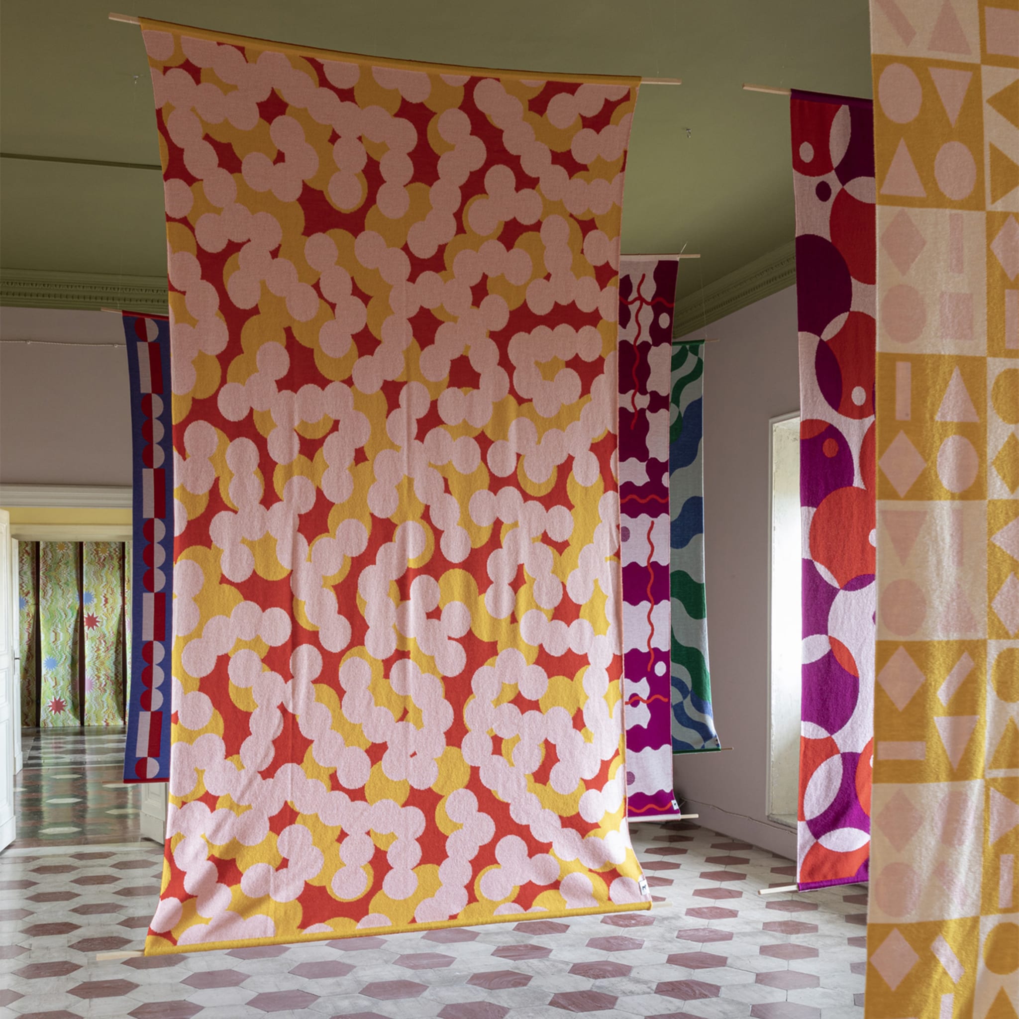 Trip 2 Polychrome Blanket/Tapestry by Serena Confalonieri - Alternative view 1