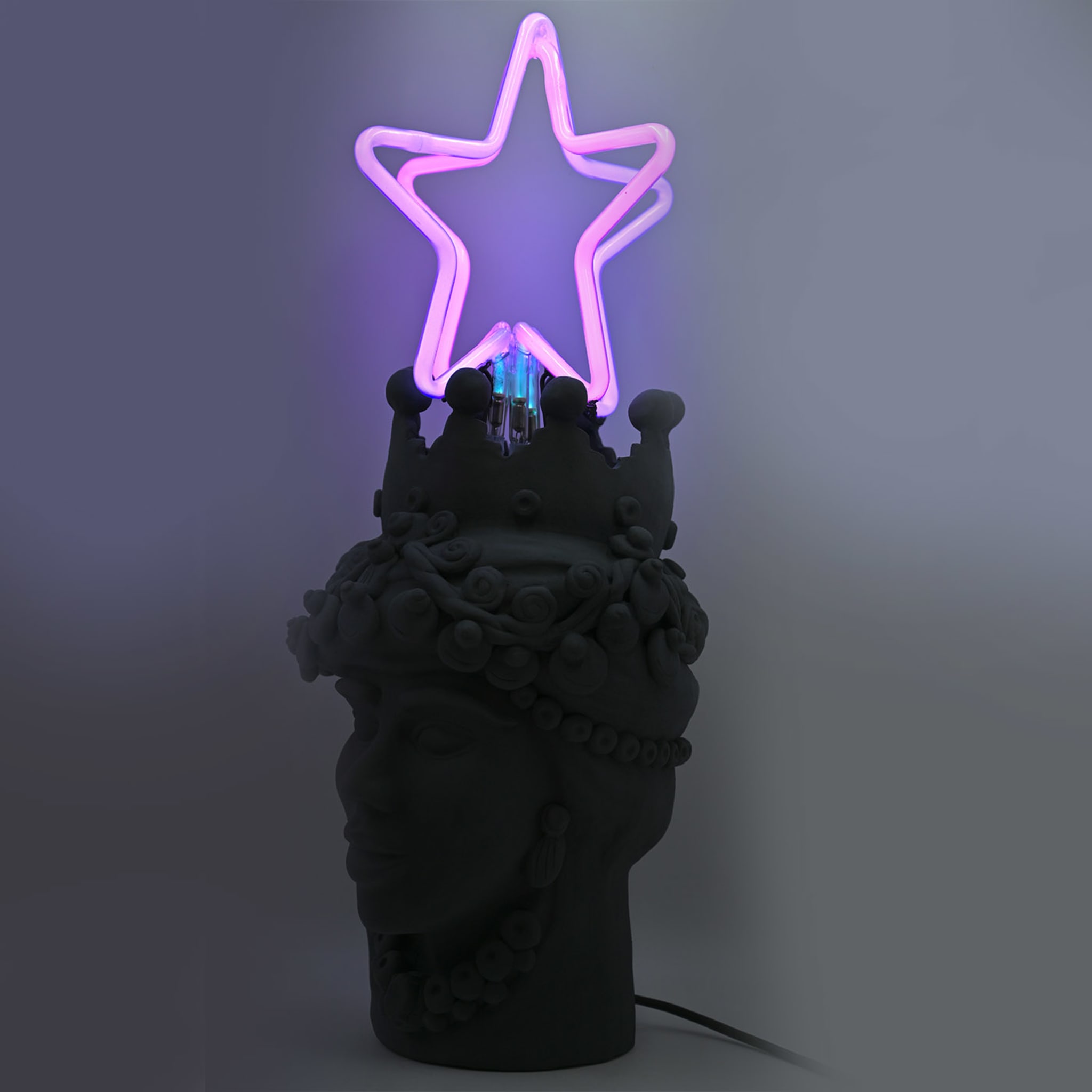 Neone Star Lampada da testa di moro nera luminosa - Vista alternativa 1