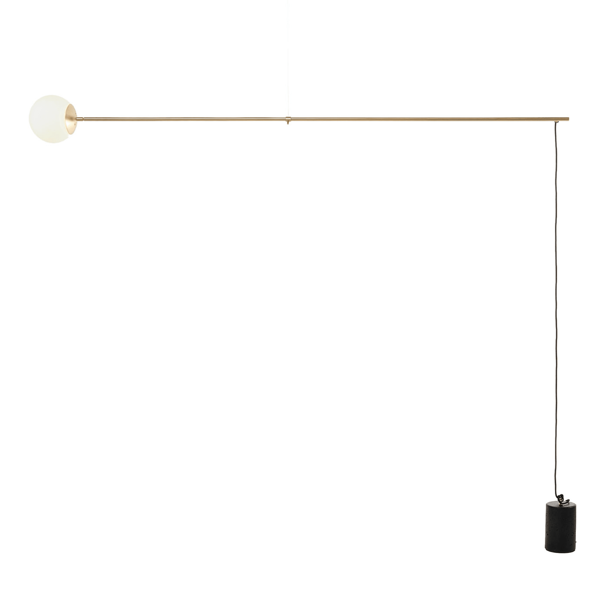 Bitta Golden Pendant Lamp by Sebastiano Tosi - Main view