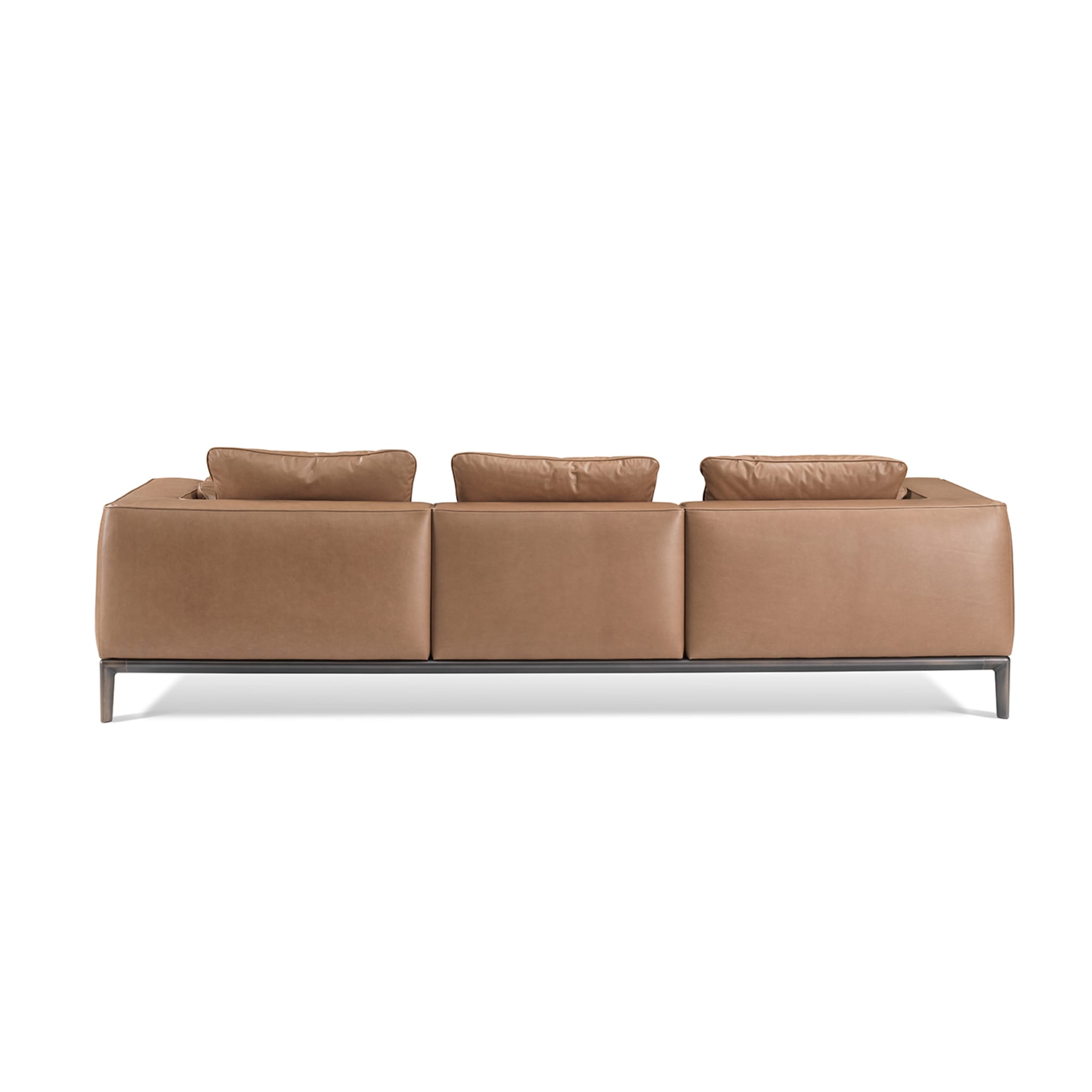 Milo Brown Leather Sofa by Stefano Giovannoni - Alternative view 3