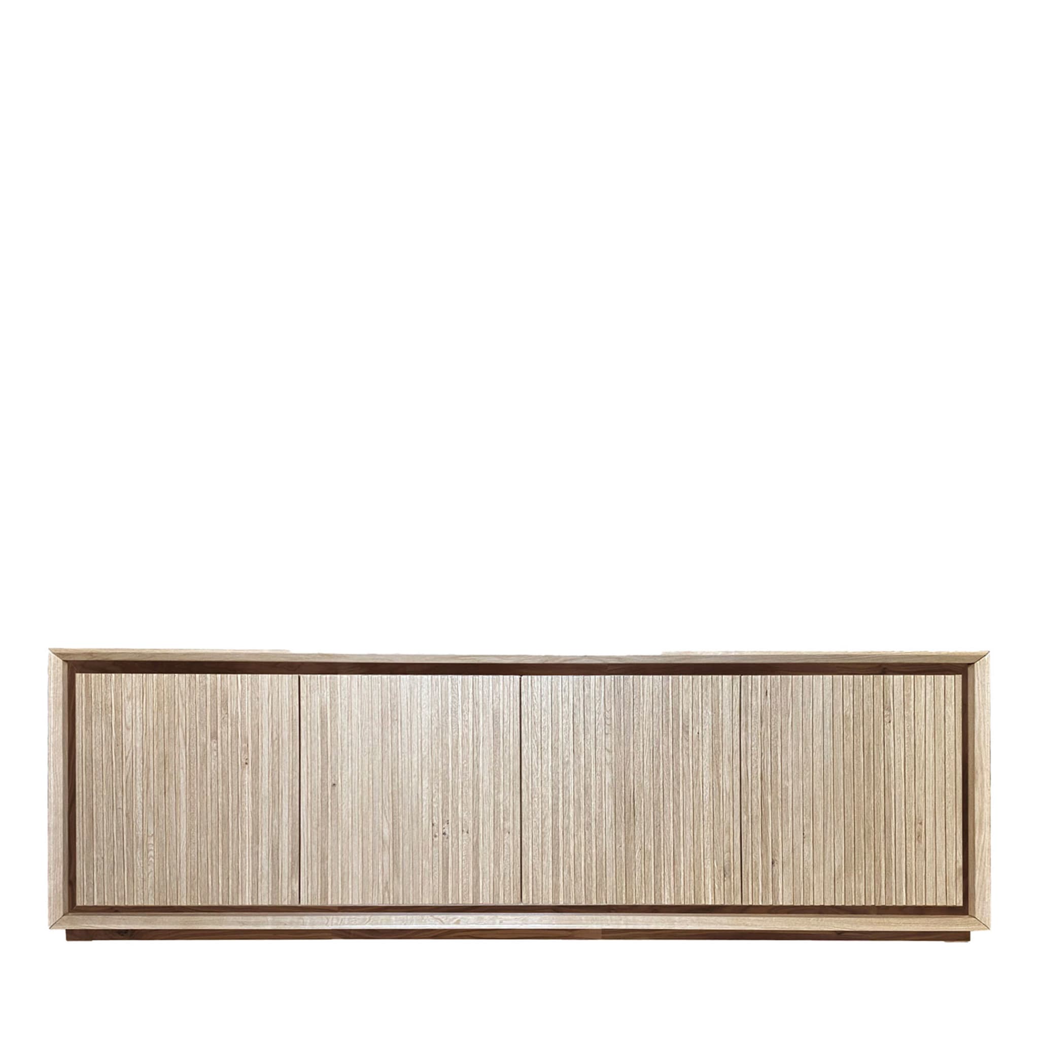 Fuga Noce Uno 4-Door Grooved Sideboard by Mascia Meccani - Main view
