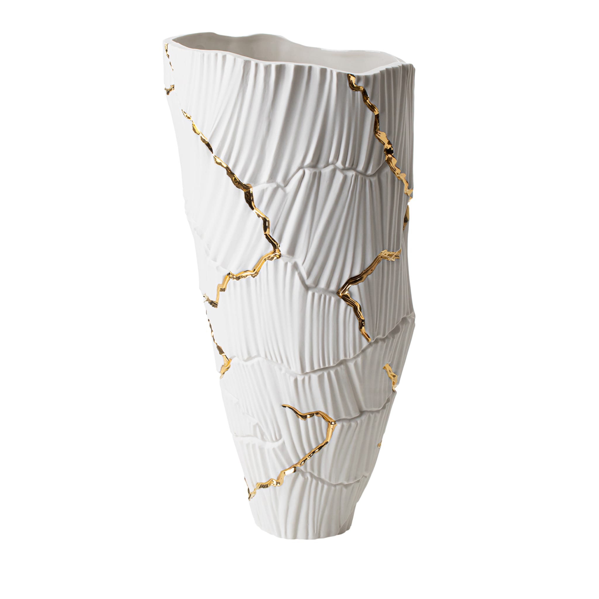 Meltemi Gold Cracks Vase - Main view