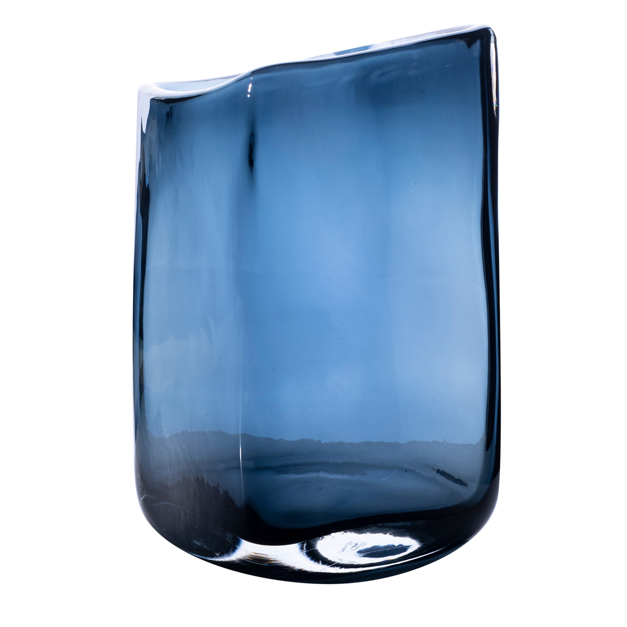 Petit vase Trapezio - Bleu foncé - Vue principale
