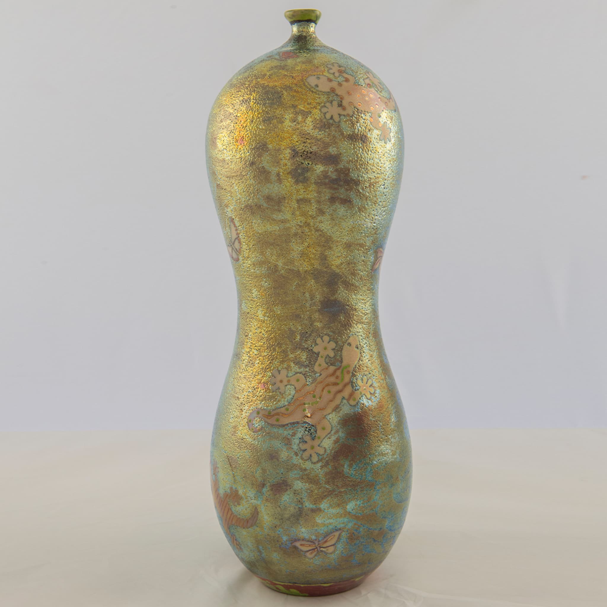Farfalline e Gechi su Notte Stellata Hourglass-Shaped Lustre Vase - Alternative view 1