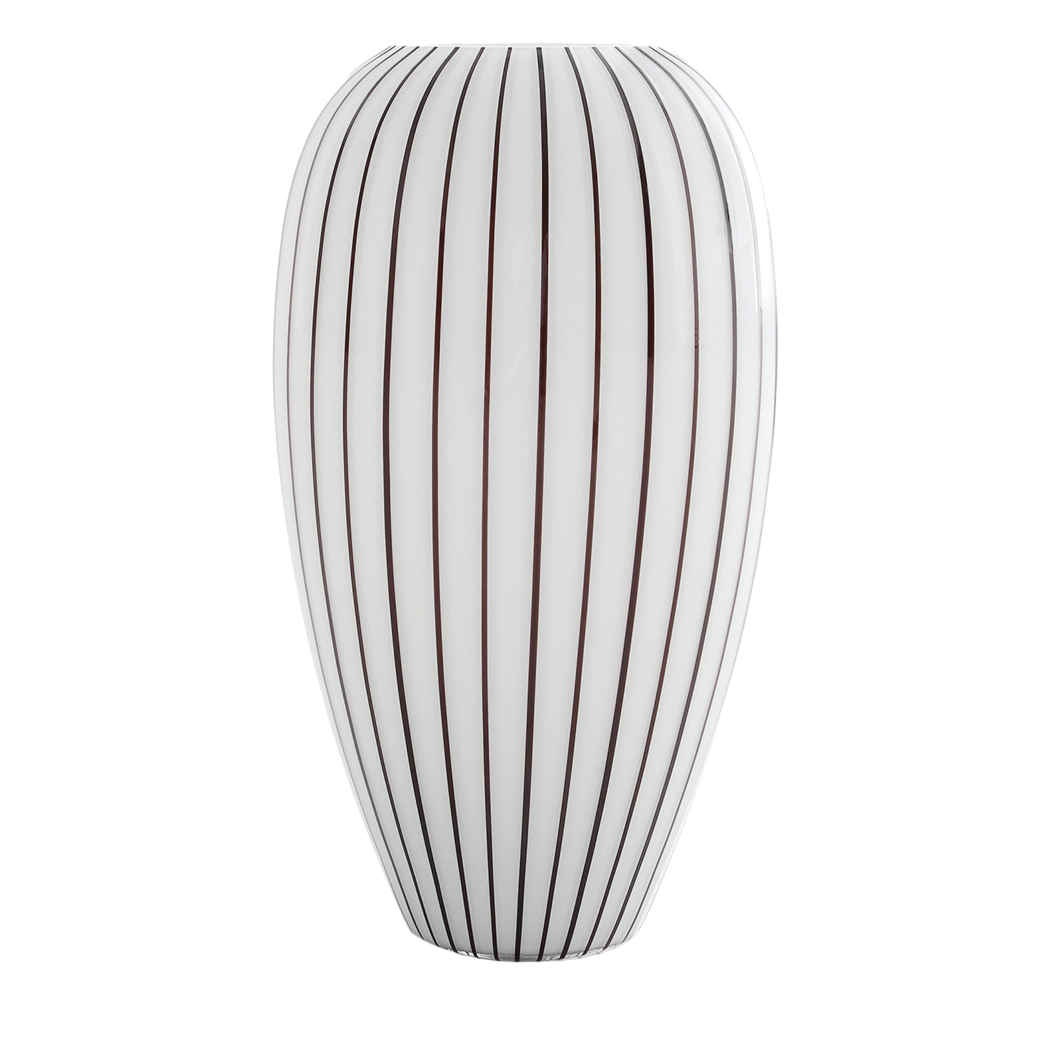 Stripe Black-And-White Vase - Main view